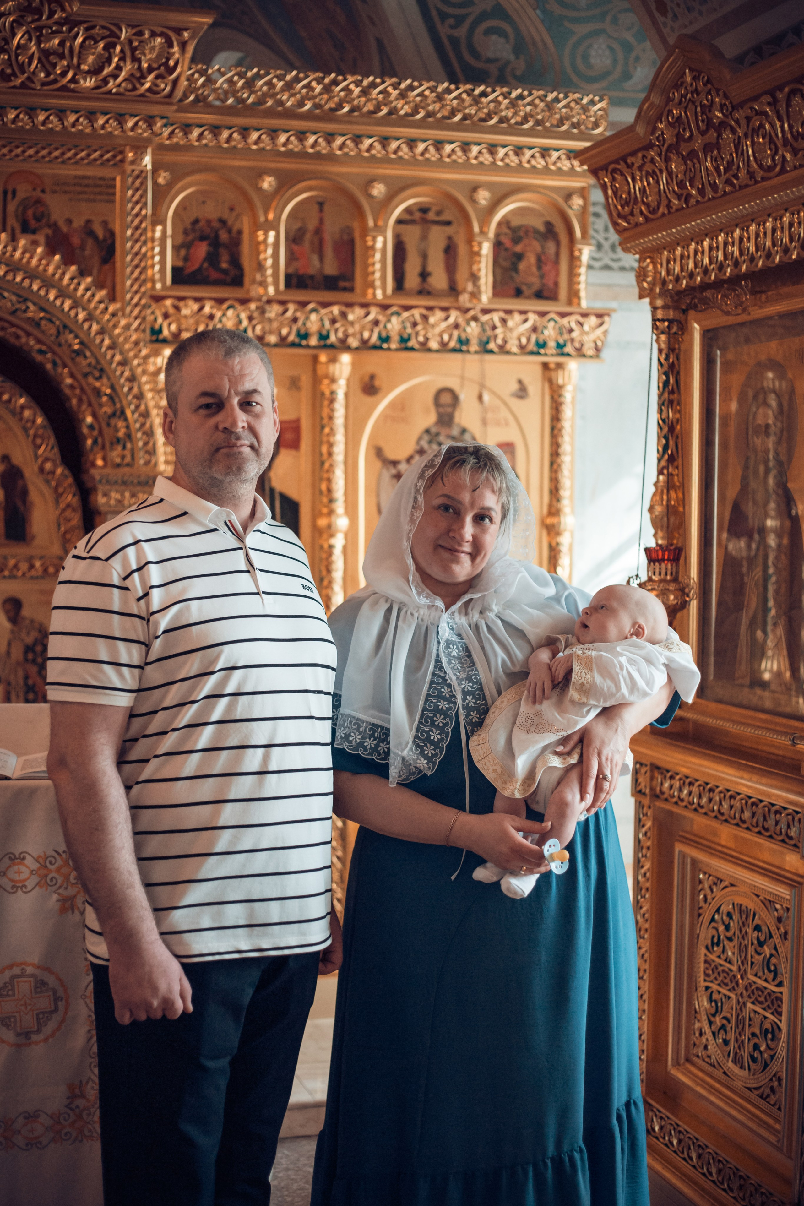 Крещение Сергея в храме Успения Богородицы с. Истомино