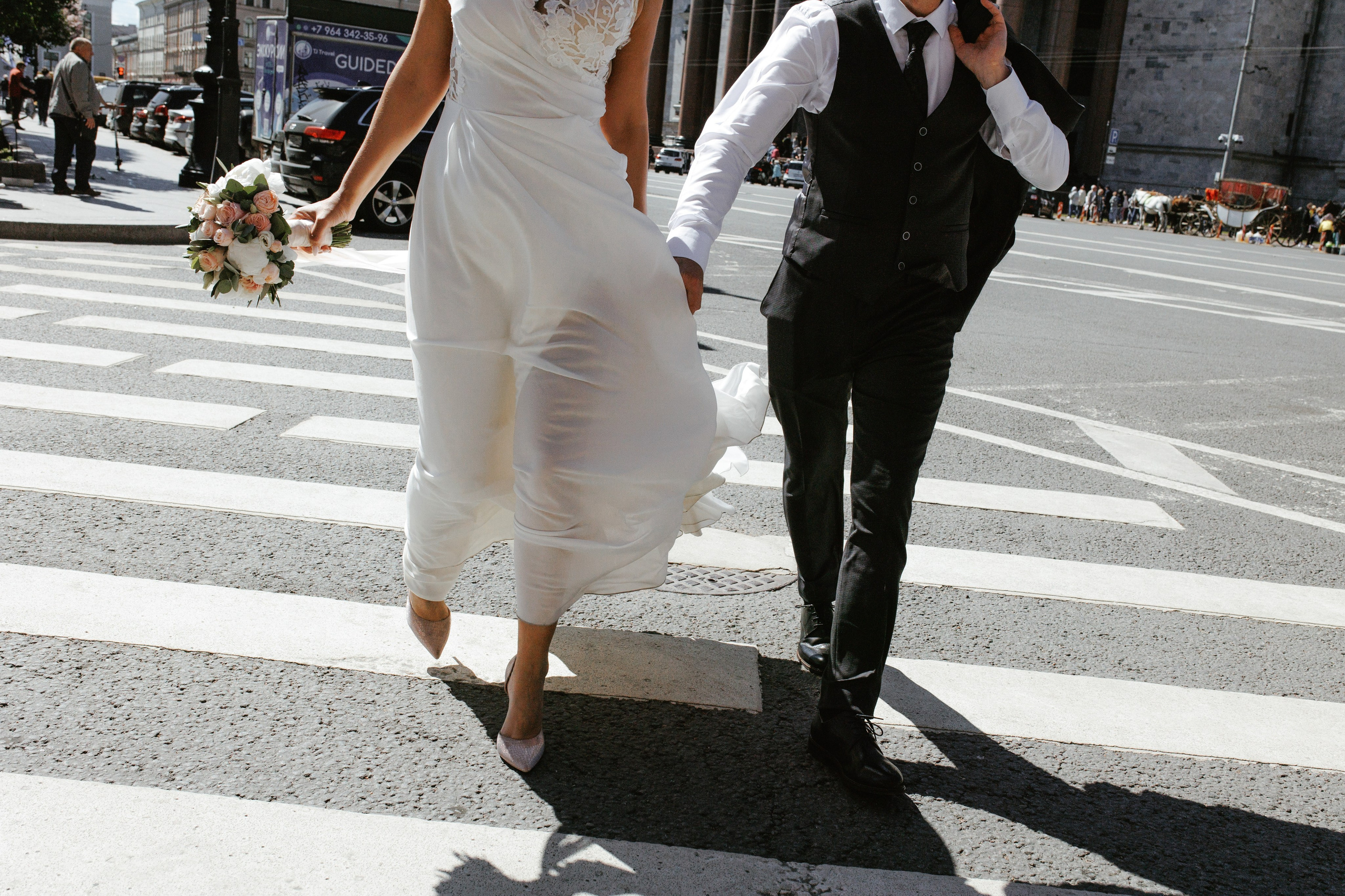 Свадьба в Питере весной. Свадебный фотограф СПБ