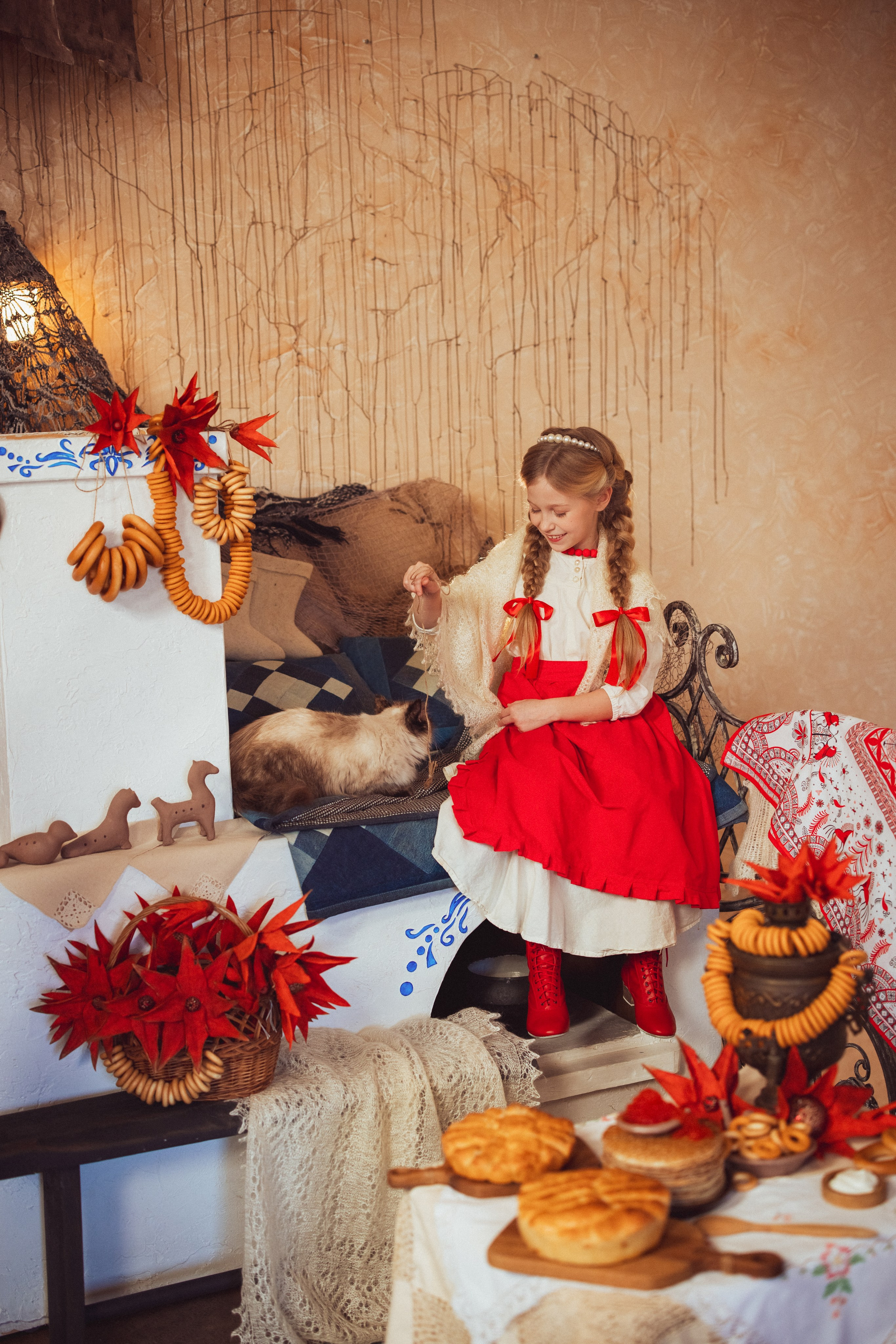 Фотосессия в русском стиле. Фотопроект"Масленица» в фотостудии Эль, город Краснодар. Семейный и детский фотограф в Краснодаре Анна Трашкова