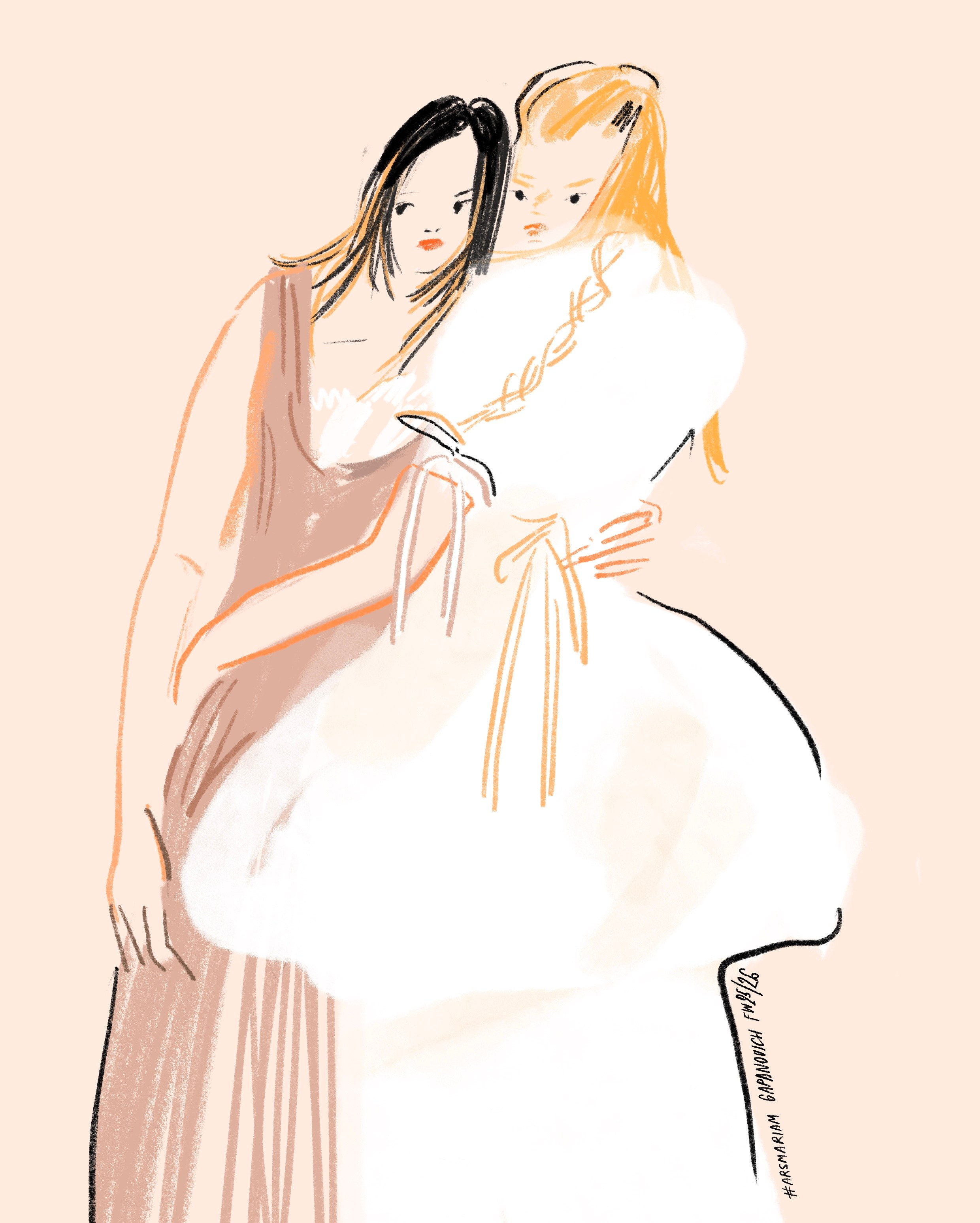 GAPANOVICH FW 25/26. Фэшн иллюстратор из Москвы Власенко Мария