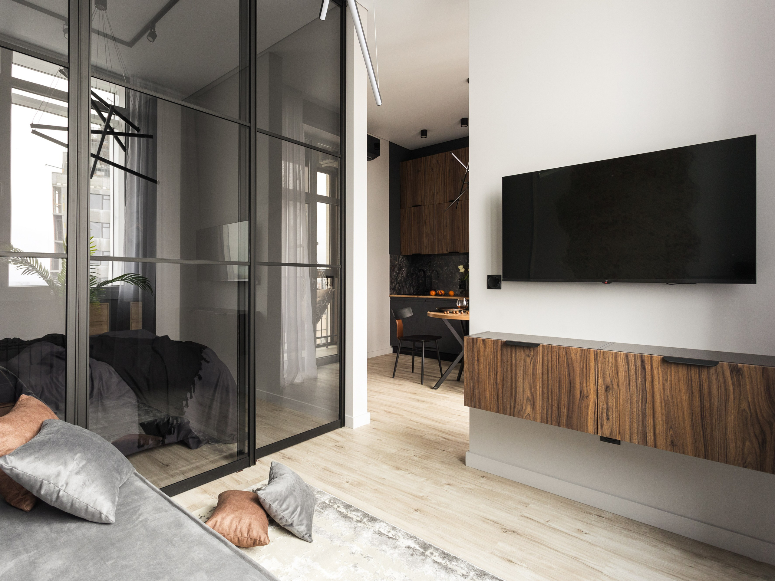 2к студия в ЖК Чернышевский. Интерьерный фотограф в Новосибирске