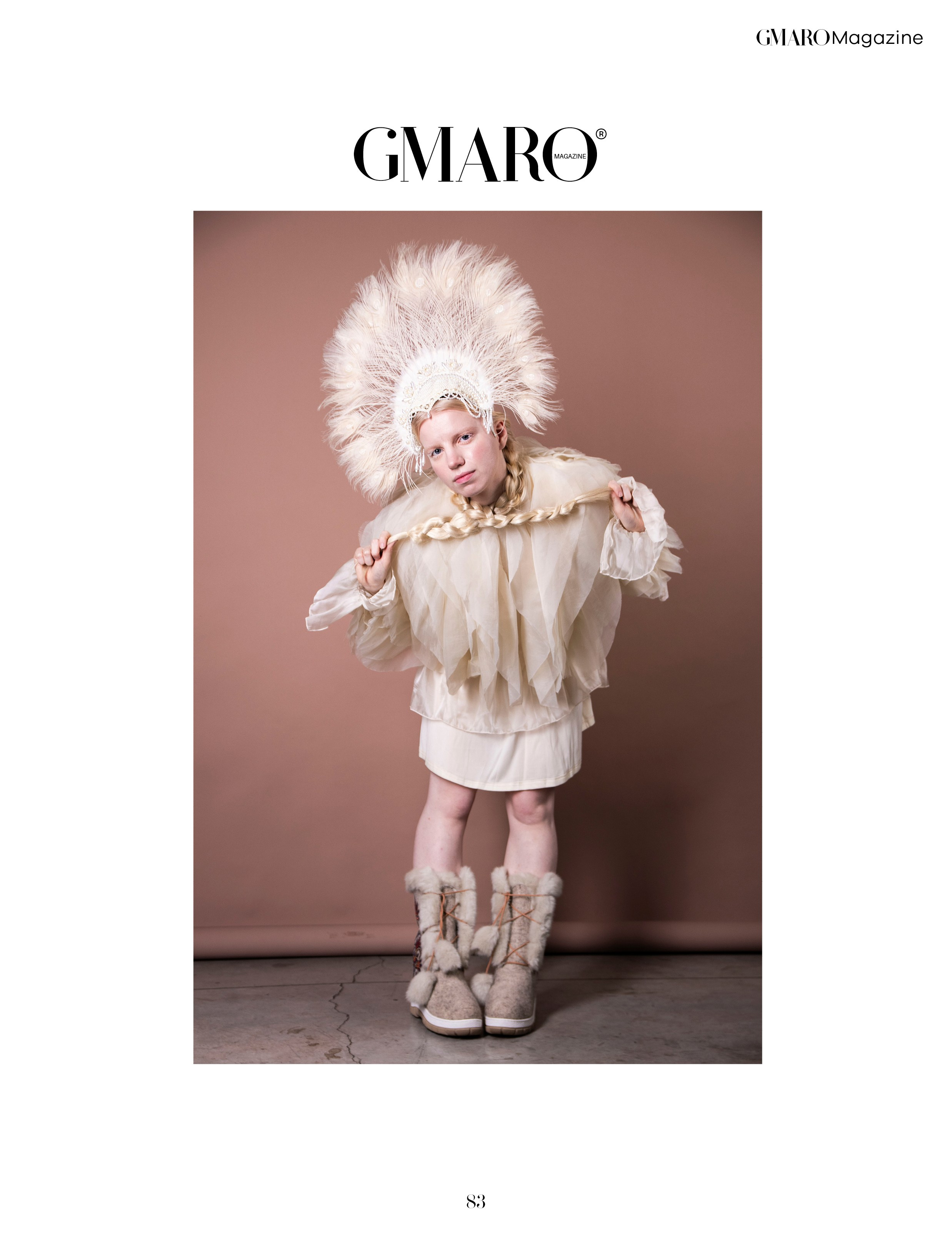 Стилизованный студийный портрет. Публикация в GMARO magazine. Портретный фотограф в Санкт-Петербурге Савельева Ольга