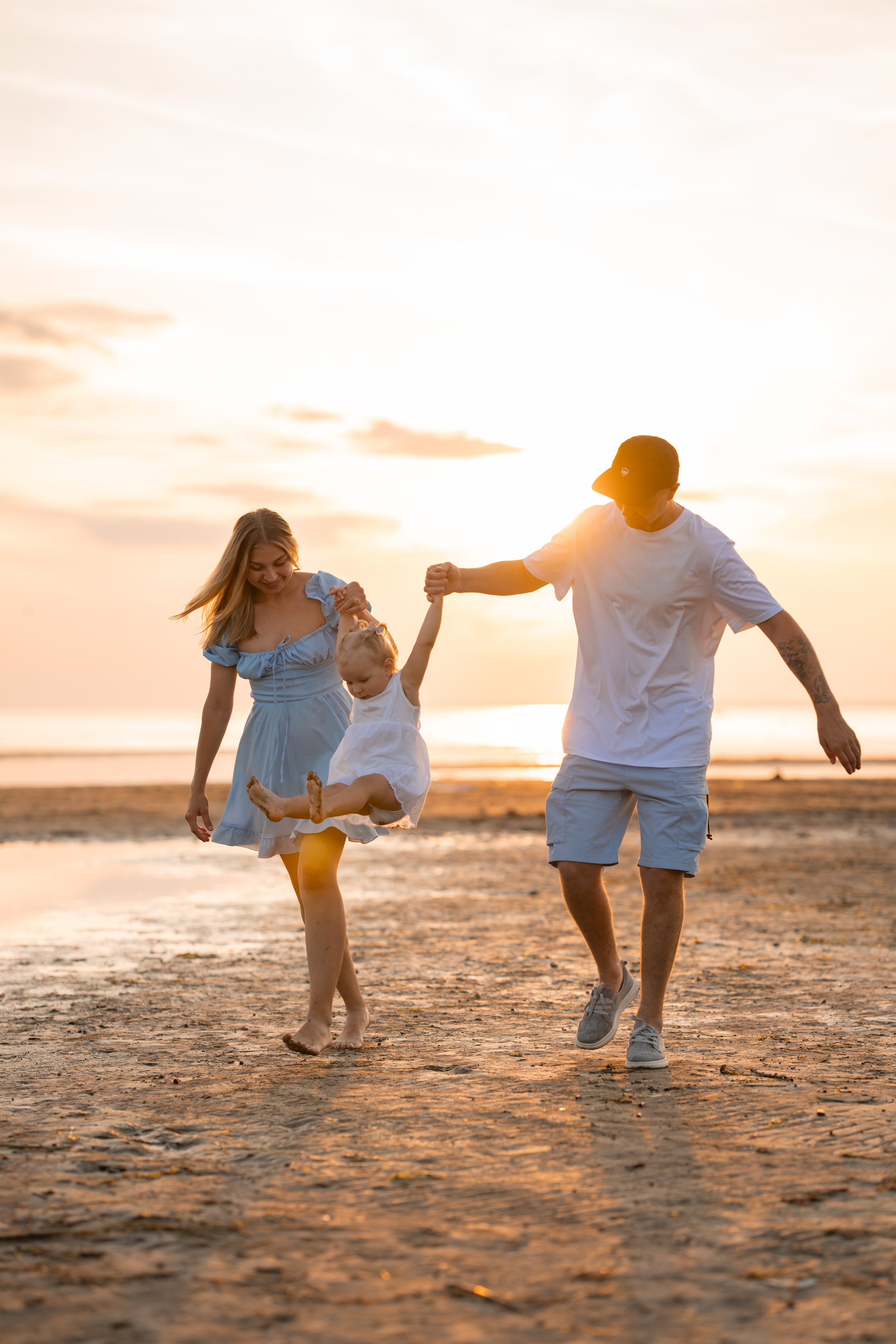 Семья Елизаветы на закате. Семейный и портретный фотограф в Санкт-Петербурге Татьяна Гримоть