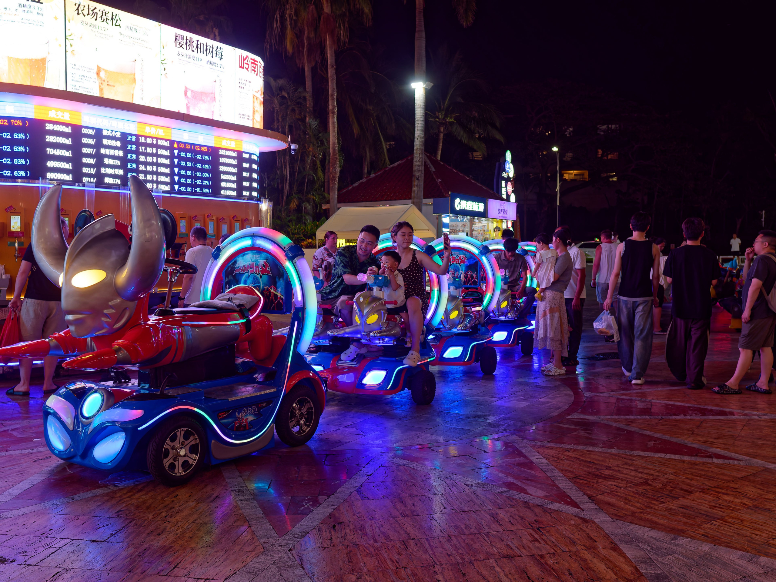 Хайнань 2026, Большой ночной базар в Ялунване. Фотопрогулки по Миру