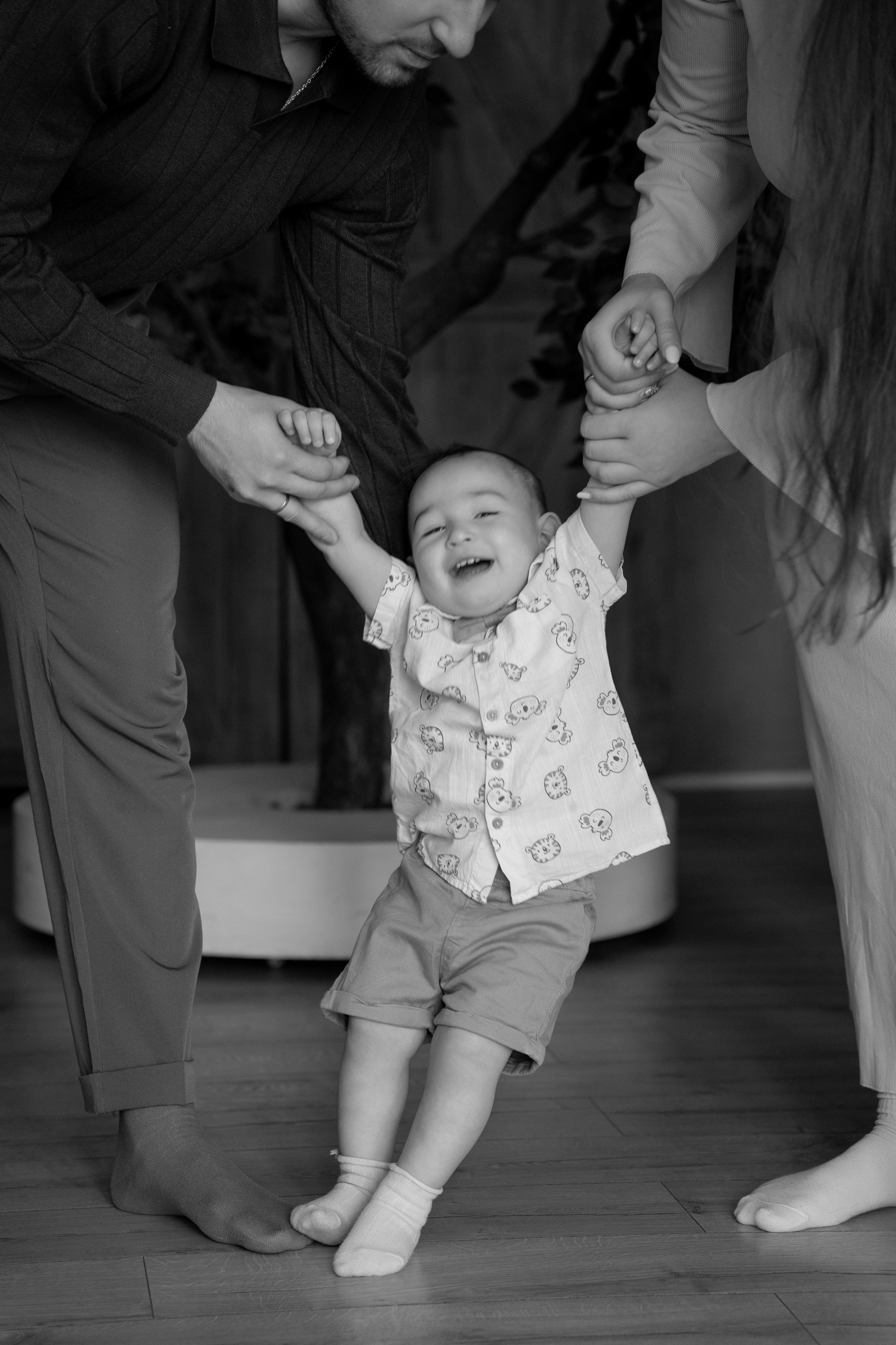 Семейная фотосессия в студии. Портретный фотограф Олеся Владимирова в Москве