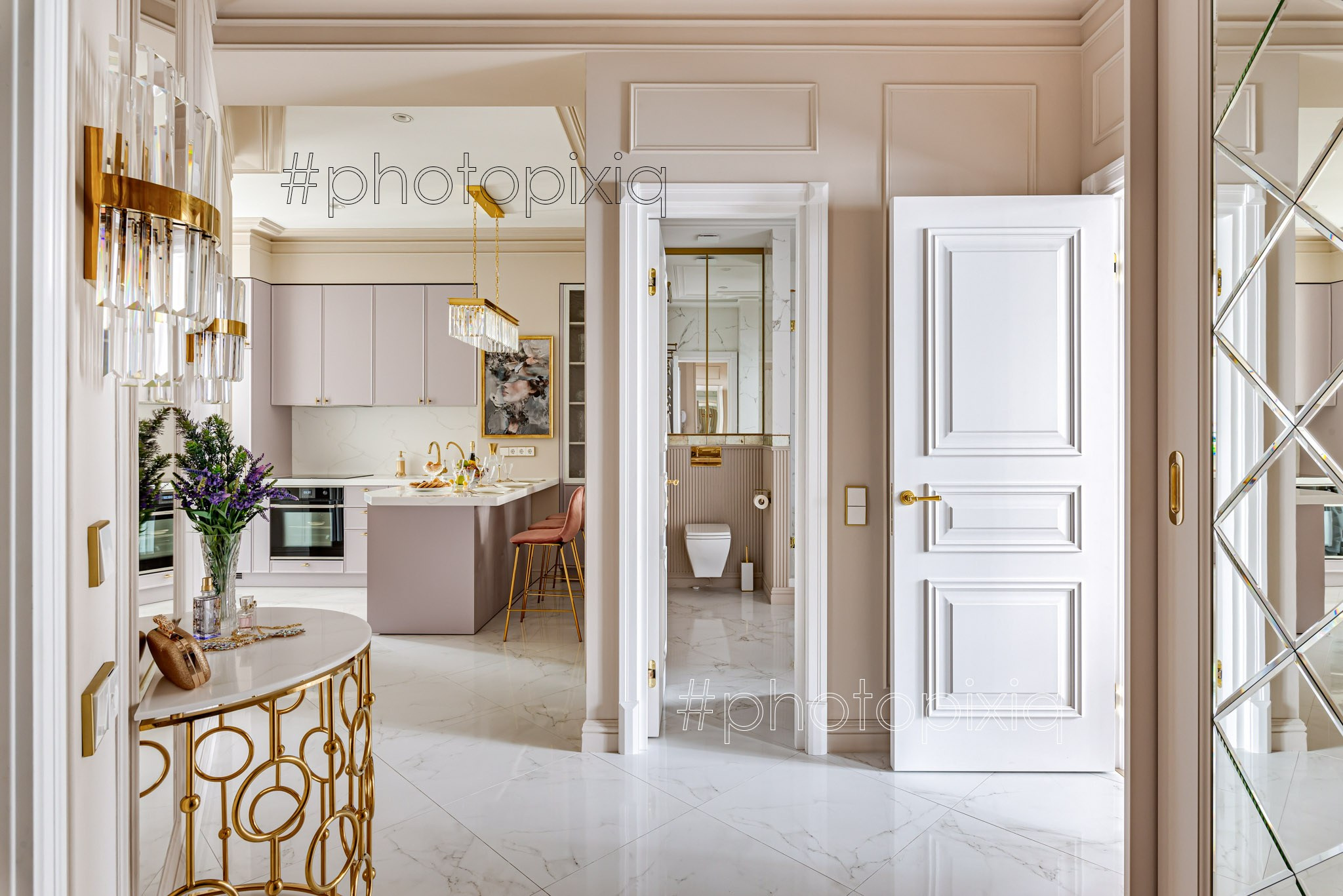 Интерьерная фотосъёмка квартиры на Тверской. Интерьерная съёмка и виртуальные туры — Интерьерный фотограф Кузнецов Сергей (photopixiq)