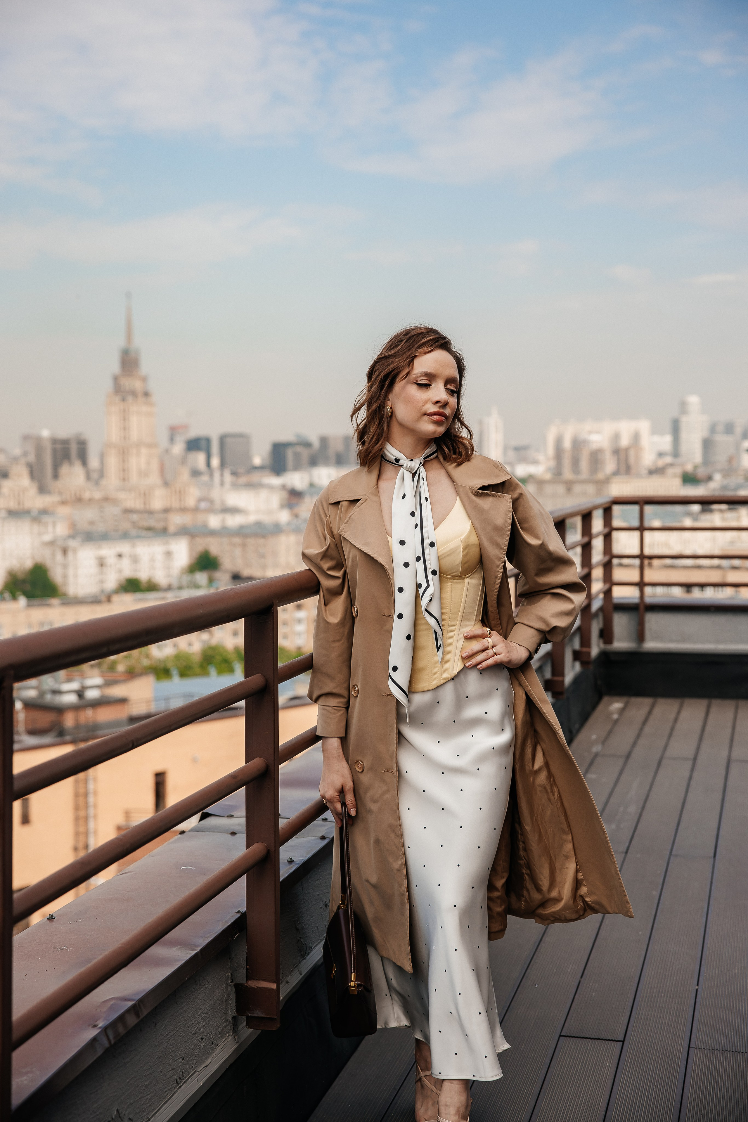 Романтическая прогулка на крыше. Свадебный и семейный фотограф в Москве Красинская Мария
