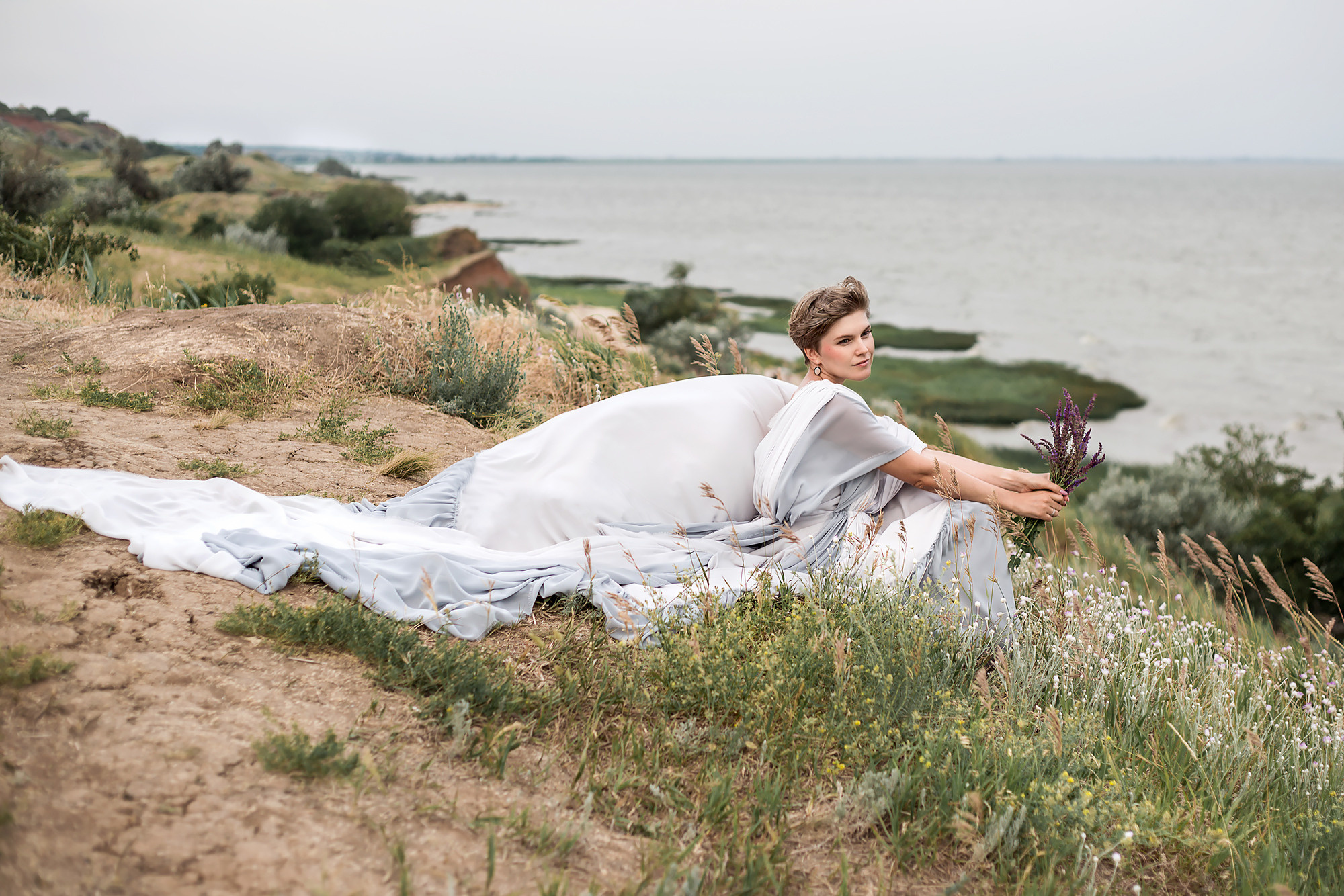 Анна и маяк. Профессиональный фотограф в Москве
