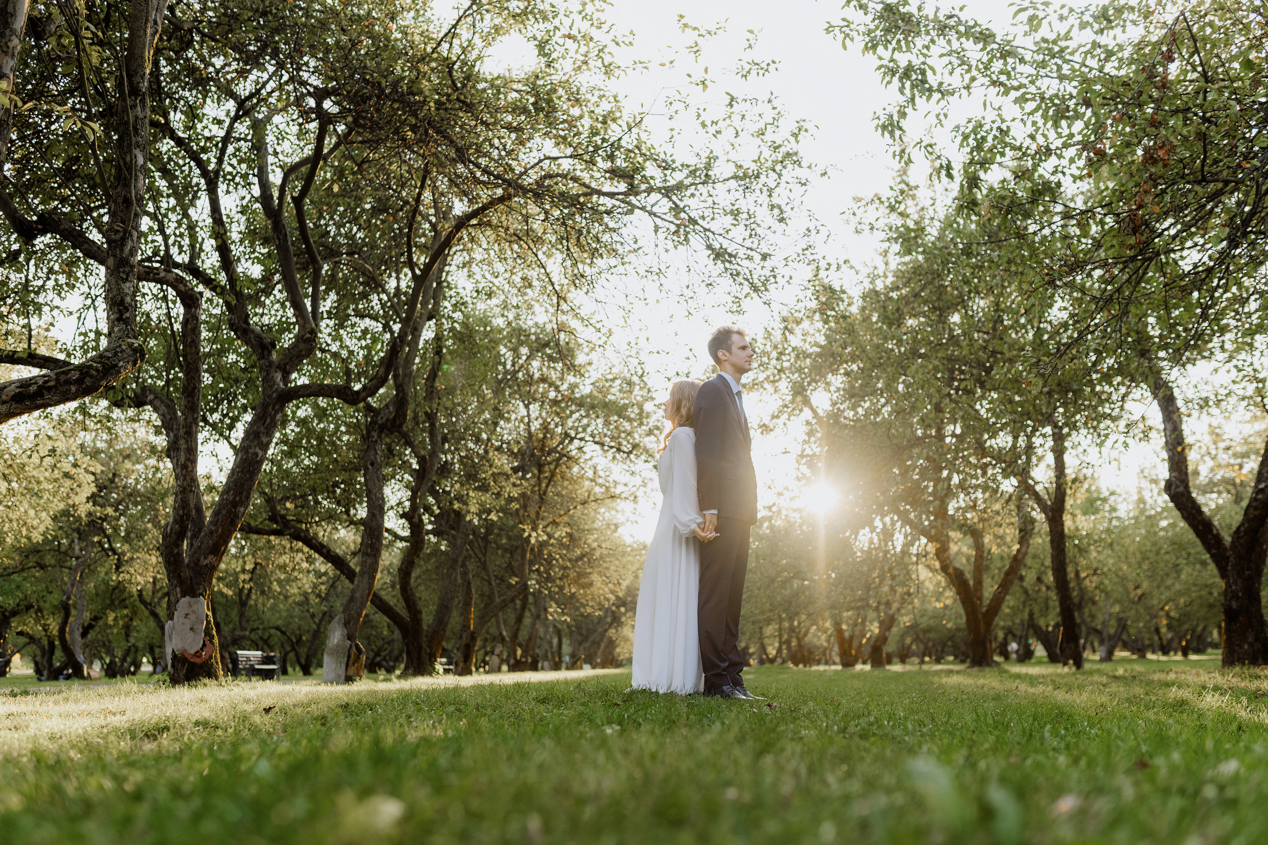 Свадебная фотосъёмка. Шипиловский ЗАГС, парк Коломенское. Портретный и семейный фотограф в Москве Мария Рослякова