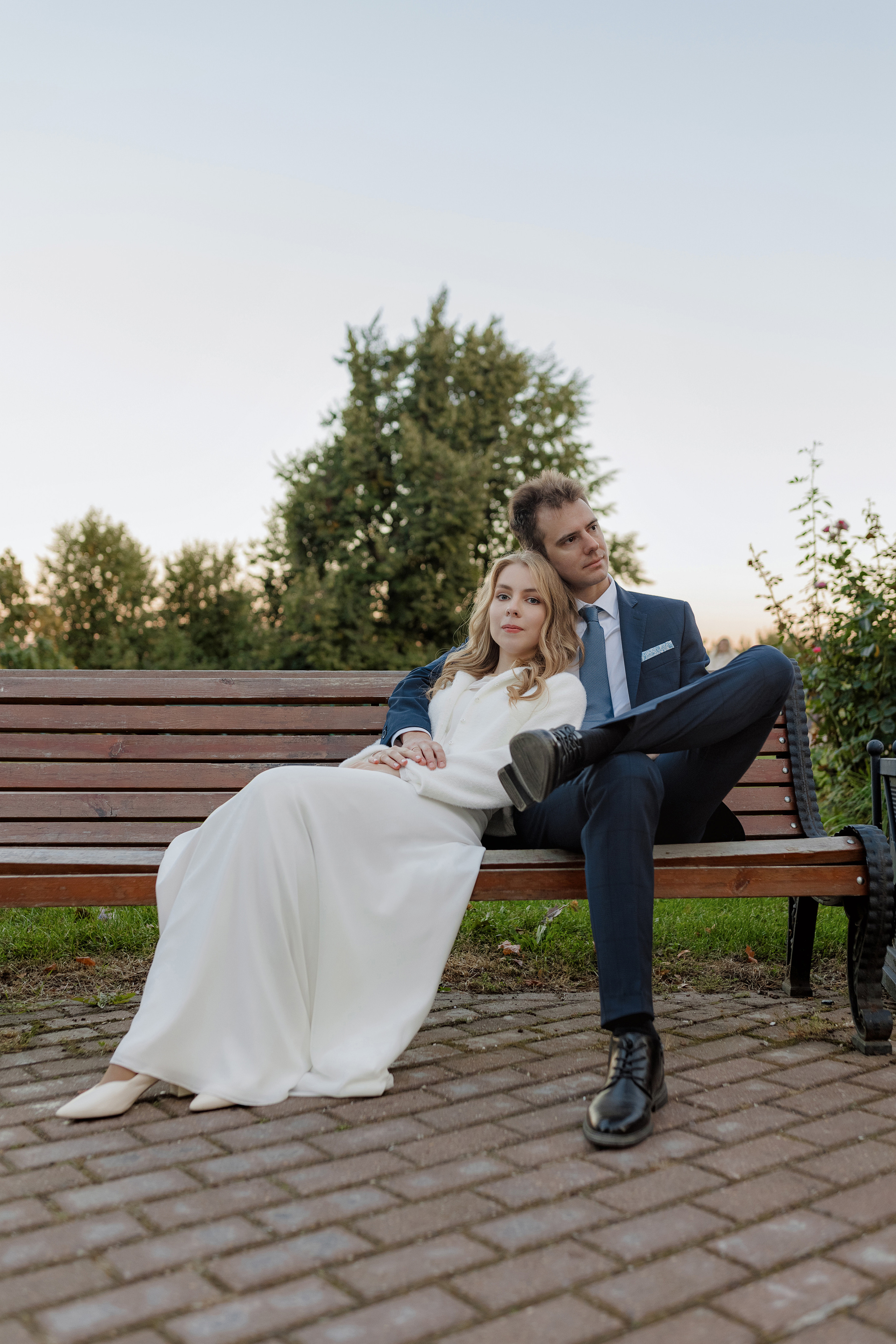 Свадебная фотосъёмка. Шипиловский ЗАГС, парк Коломенское. Портретный и семейный фотограф в Москве Мария Рослякова