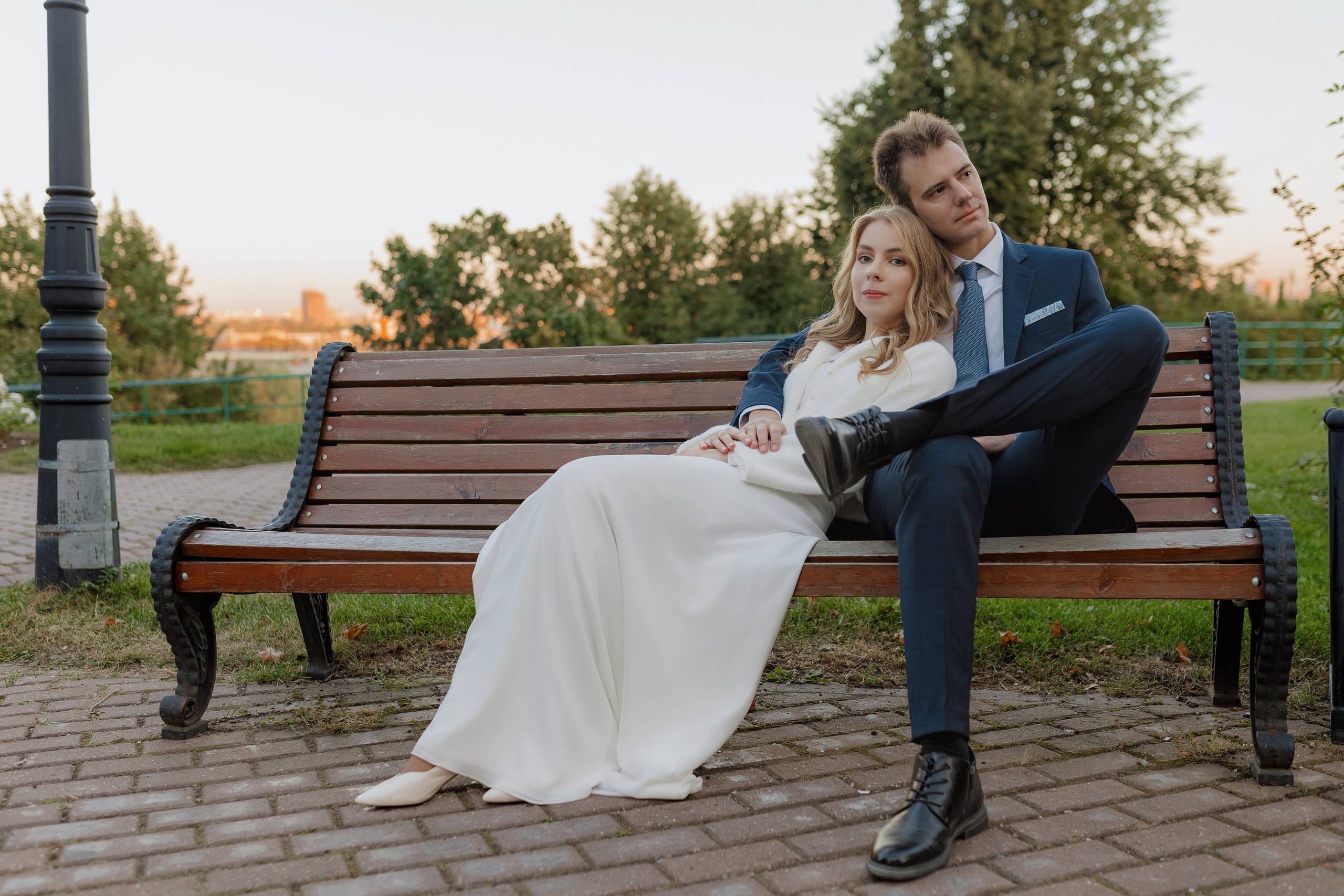 Свадебная фотосъёмка. Шипиловский ЗАГС, парк Коломенское. Портретный и семейный фотограф в Москве Мария Рослякова
