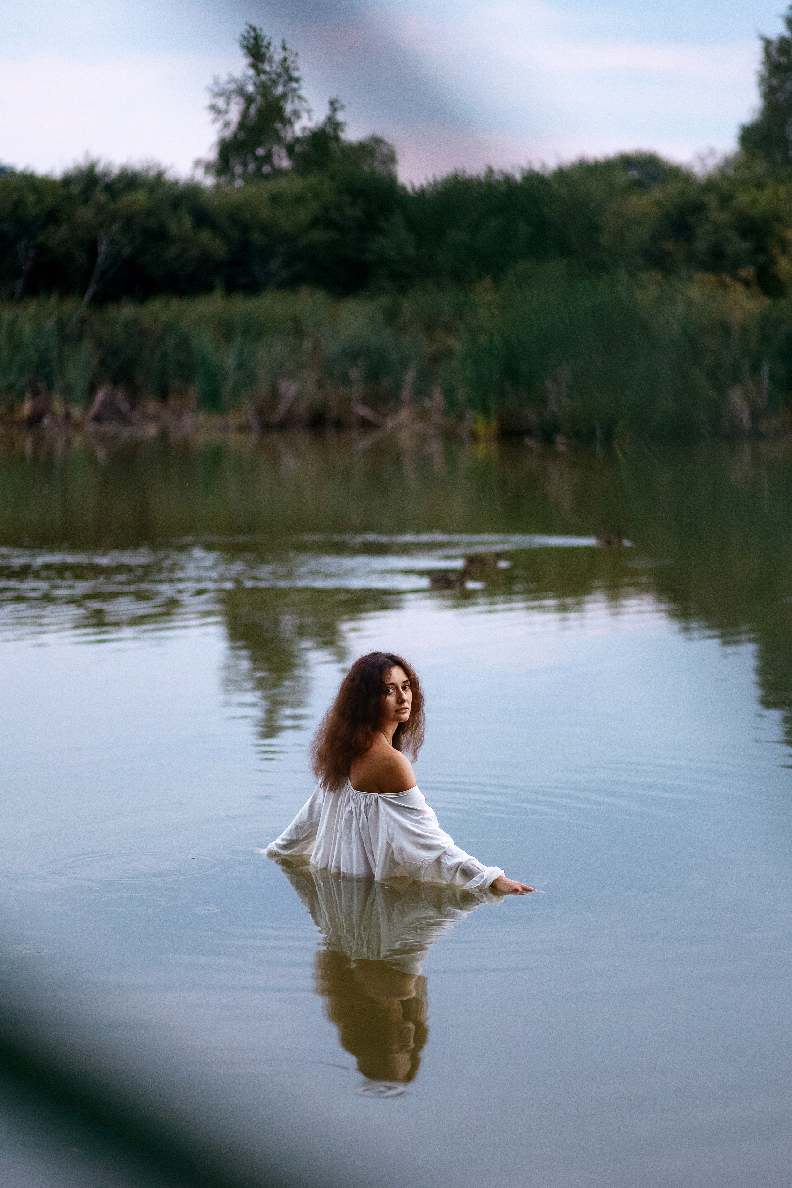 Кристина: съёмка в лесу и в озере. Портретный и семейный фотограф в Москве Мария Рослякова