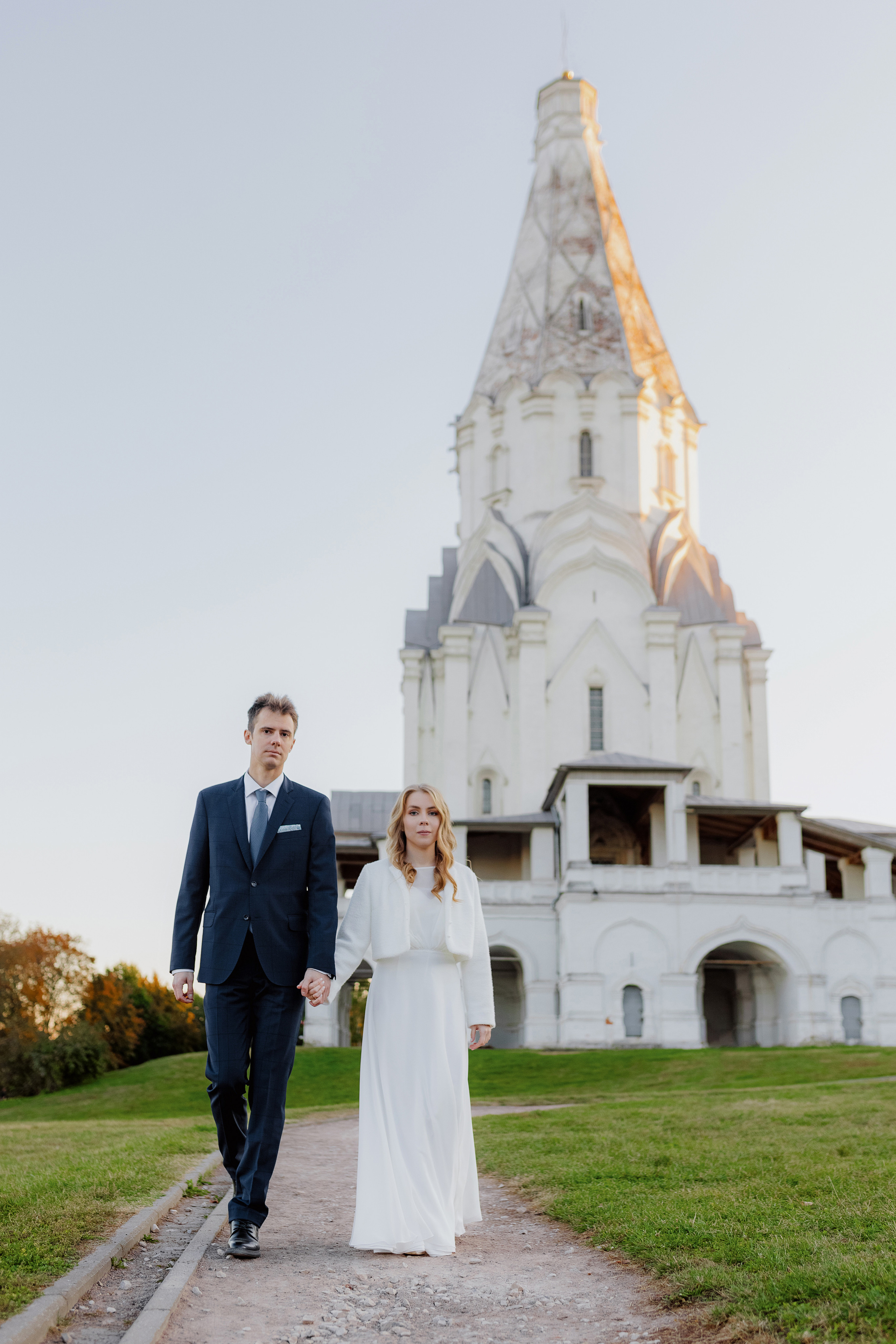 Свадебная фотосъёмка. Шипиловский ЗАГС, парк Коломенское. Портретный и семейный фотограф в Москве Мария Рослякова