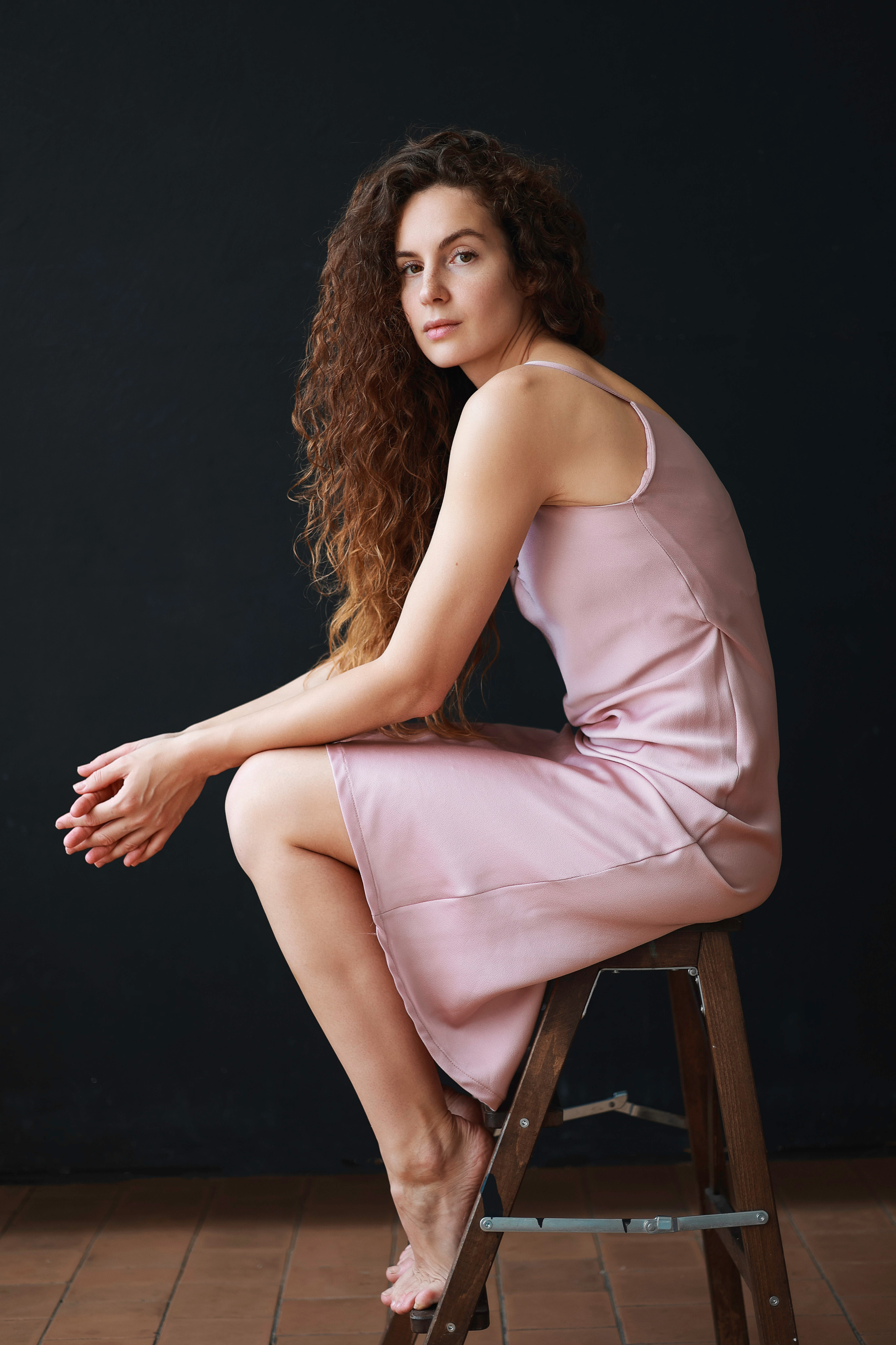 Фотосессия в студии с парашютом. Портретный и семейный фотограф в Москве Мария Рослякова