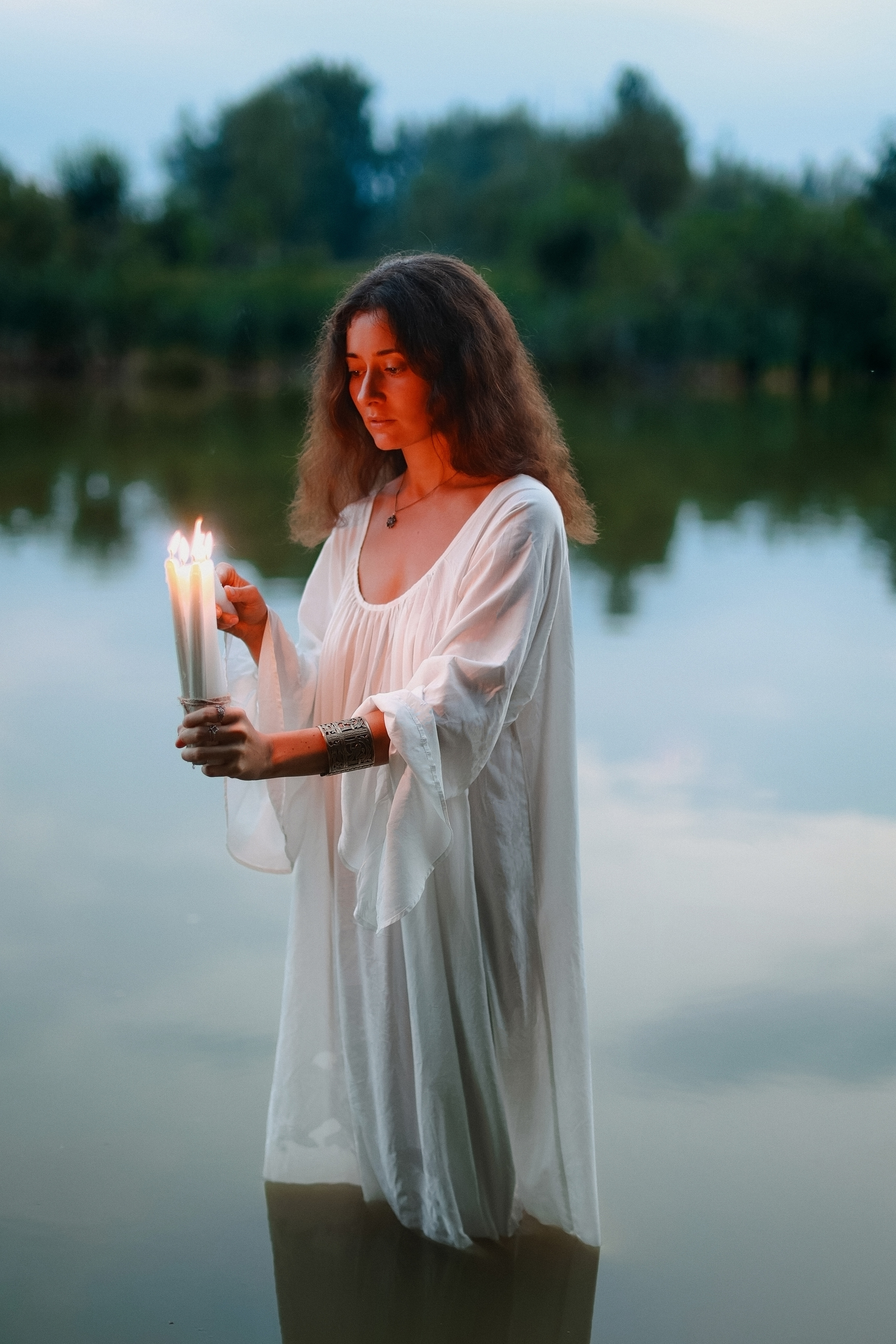 Кристина: съёмка в лесу и в озере. Портретный и семейный фотограф в Москве Мария Рослякова