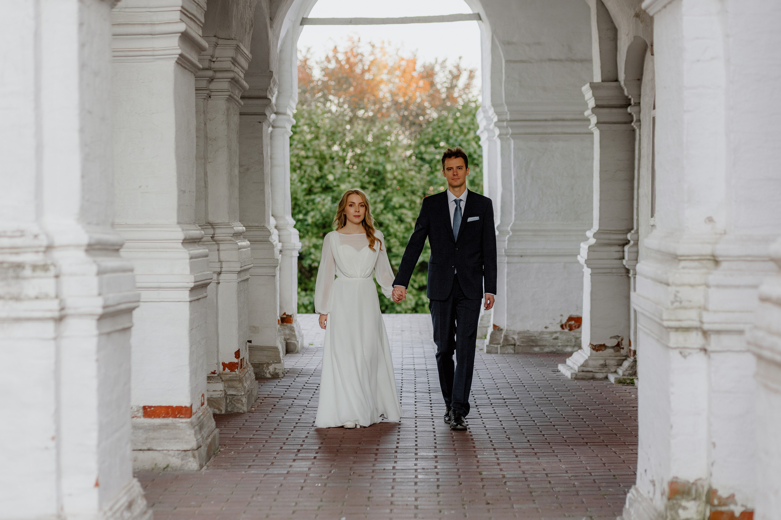 Свадебная фотосъёмка. Шипиловский ЗАГС, парк Коломенское. Портретный и семейный фотограф в Москве Мария Рослякова