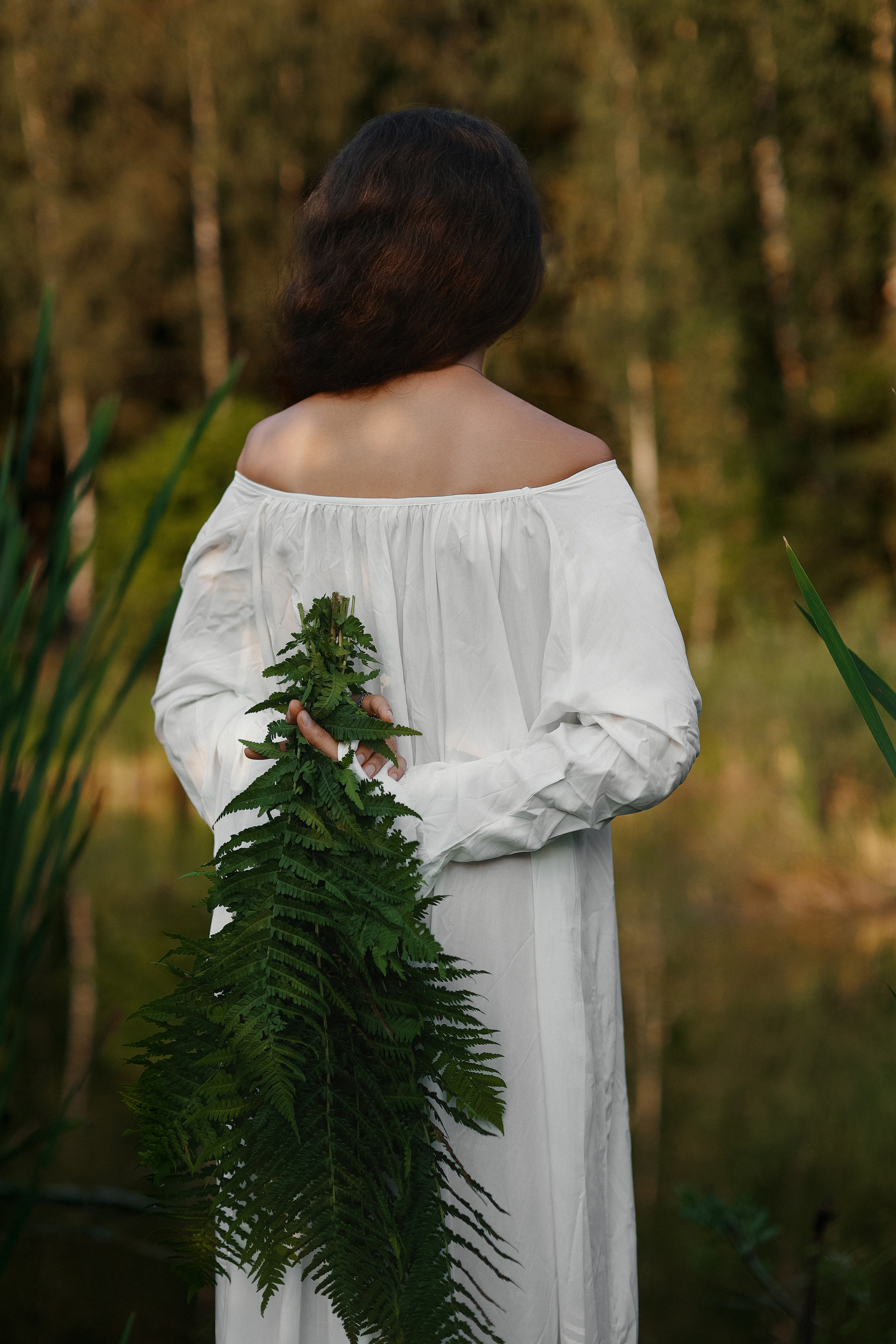 Кристина: съёмка в лесу и в озере. Портретный и семейный фотограф в Москве Мария Рослякова