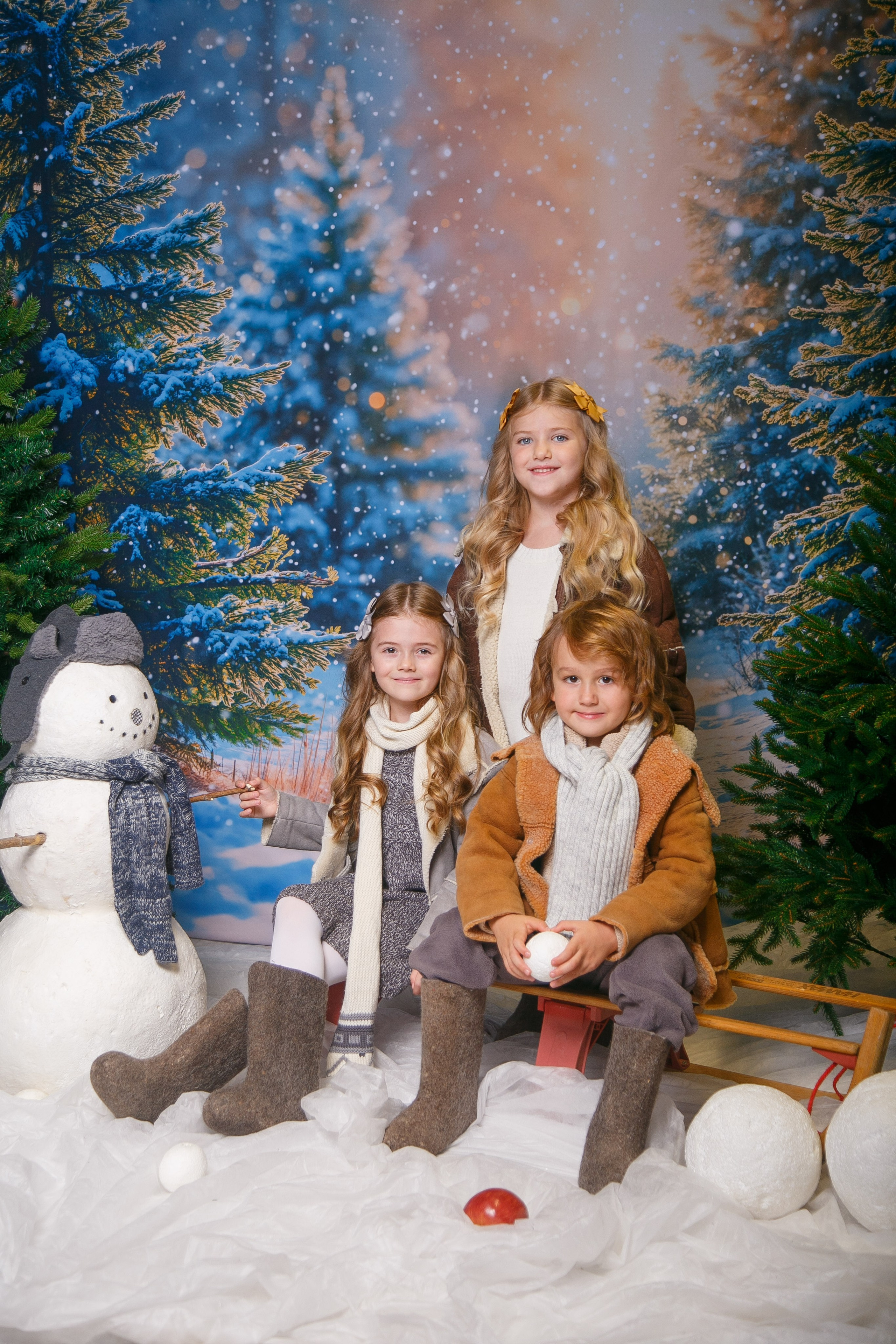 Зимний лес. Детская фотостудия Москва