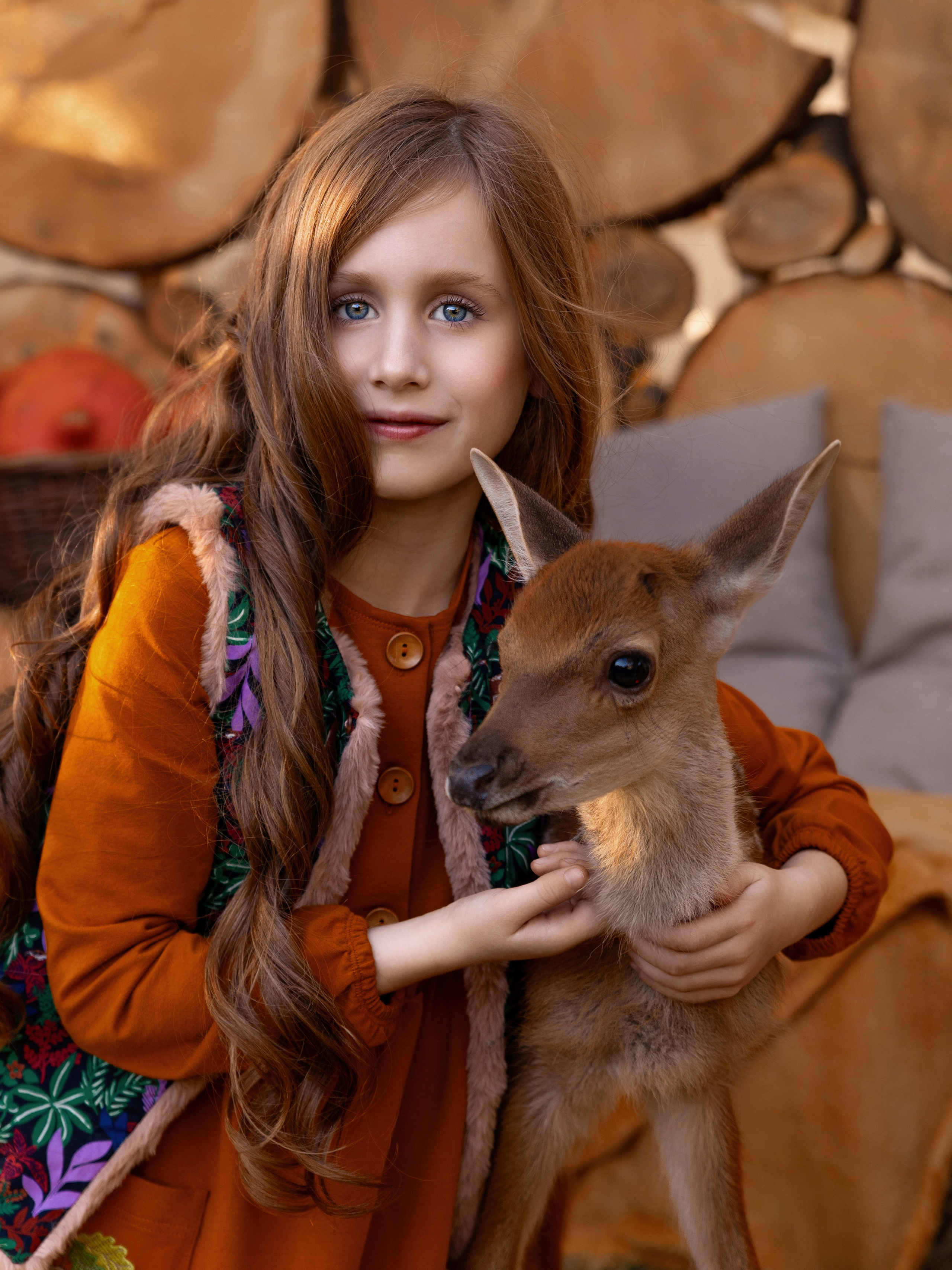 Детская фотосессия с животным. Трубинова Екатерина | Семейный фотограф | Москва