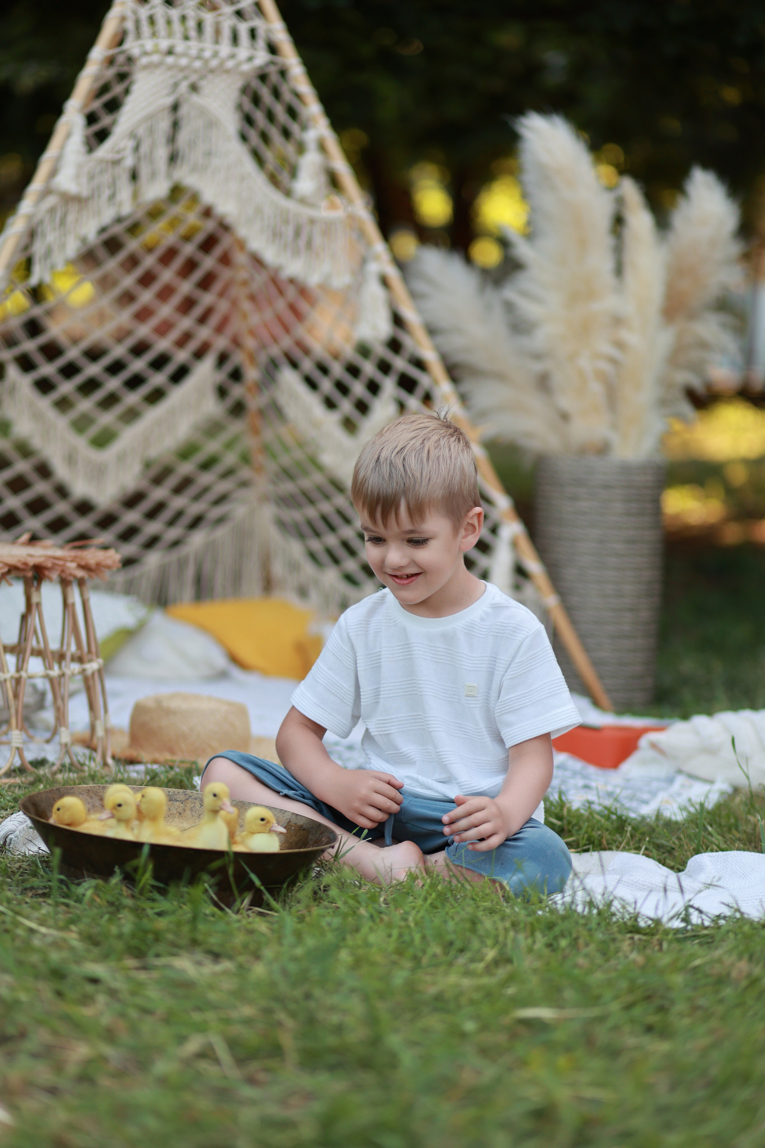 Бохо в Чистяковской Роще. Детский семейный фотограф Краснодар
