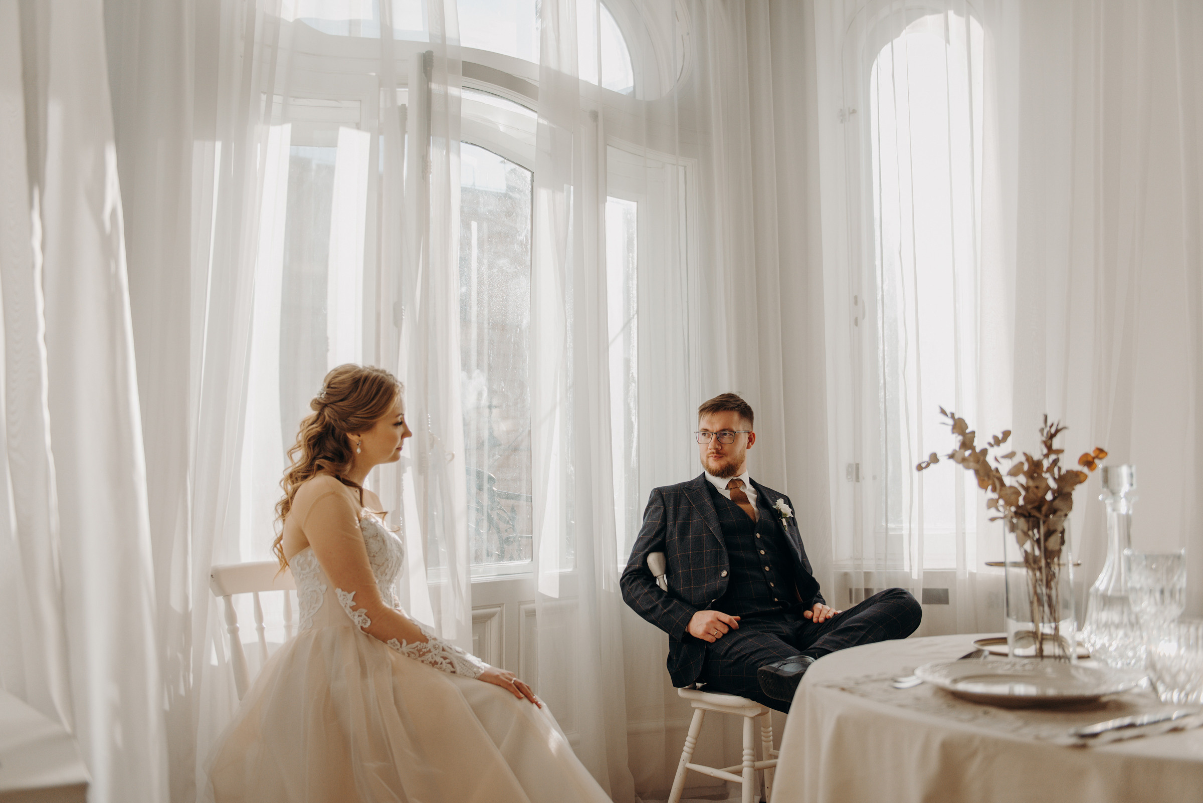 свадебная фотосессия в фотостудии