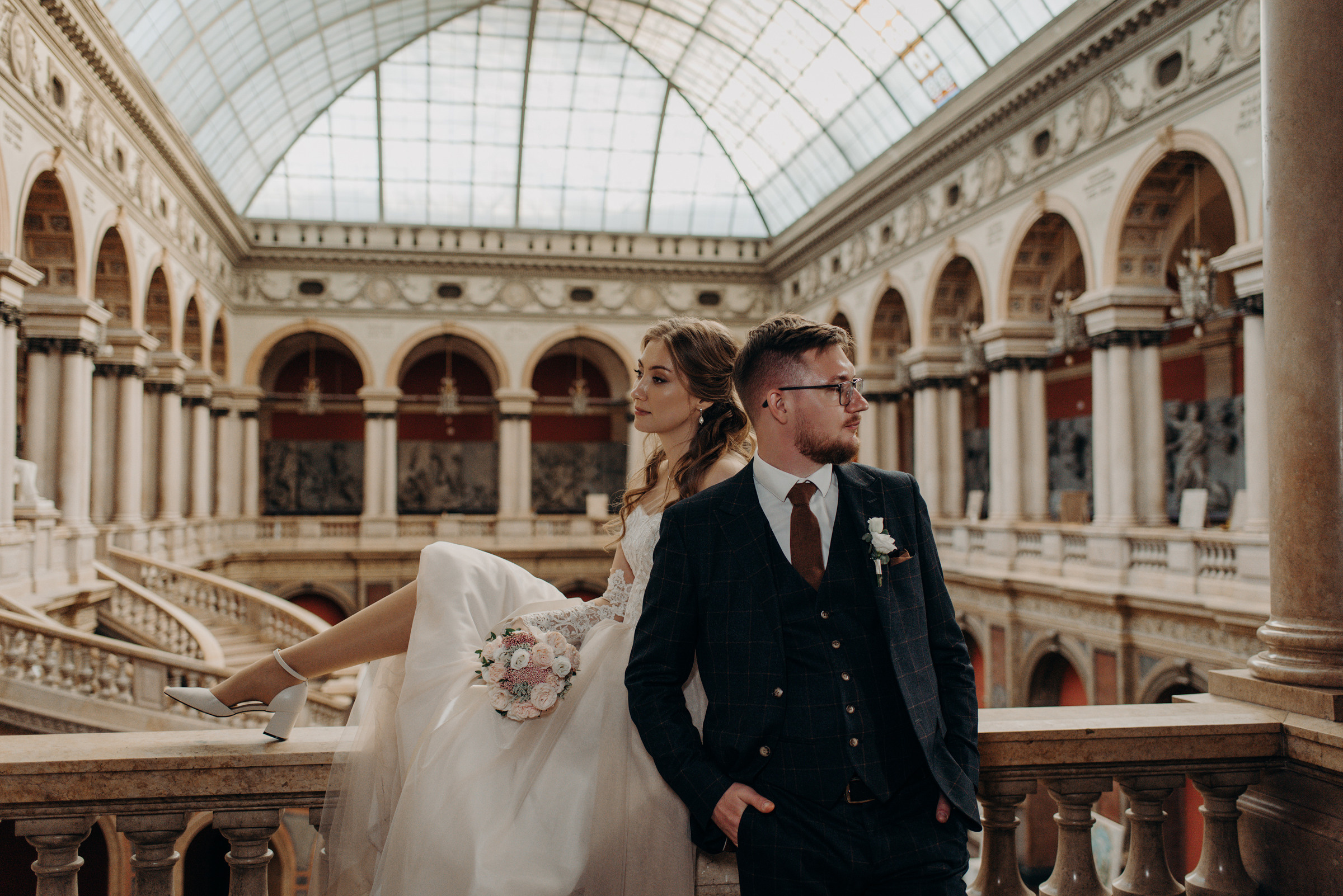 свадебная фотосессия в академии Штиглица