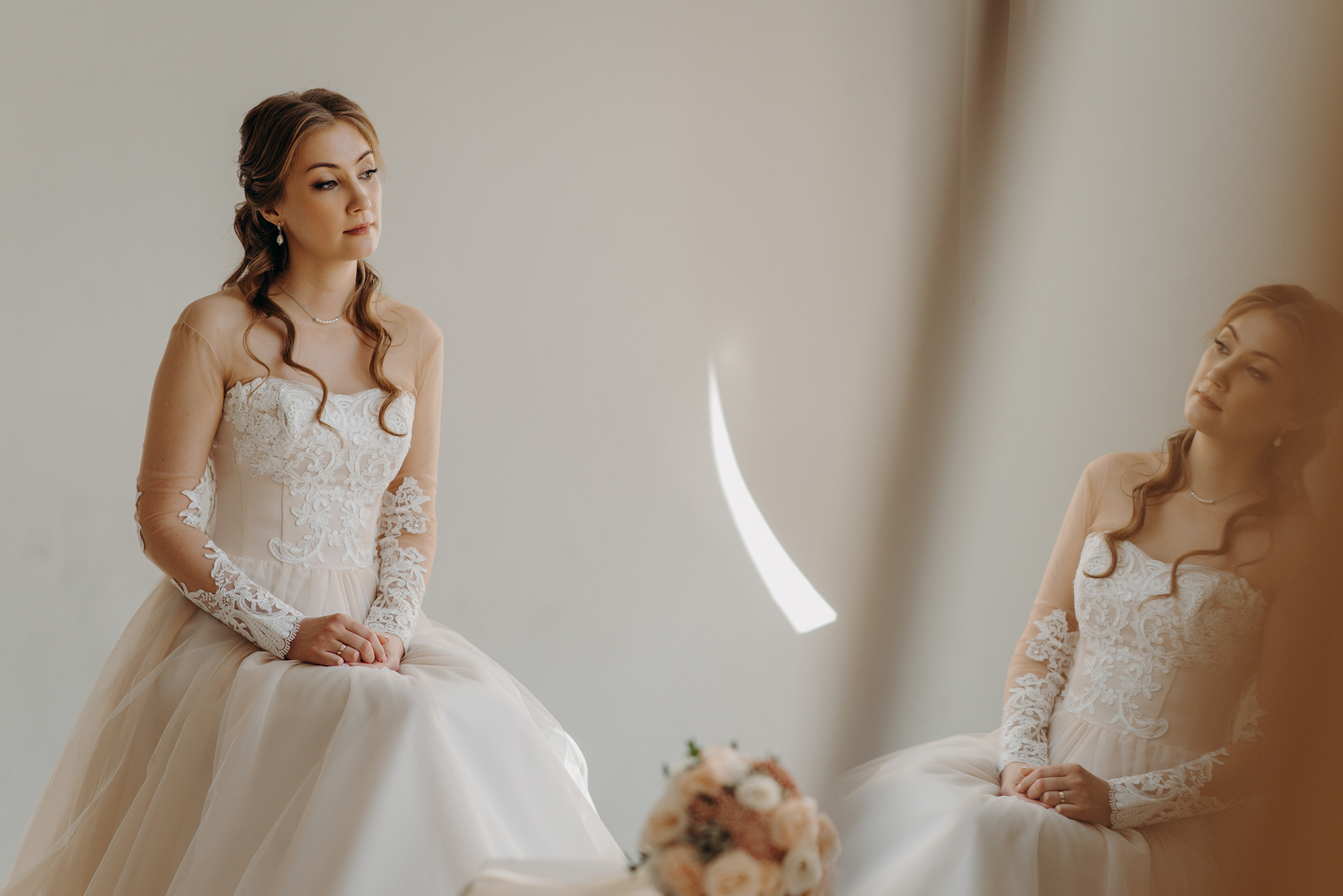 свадебная фотосессия в фотостудии