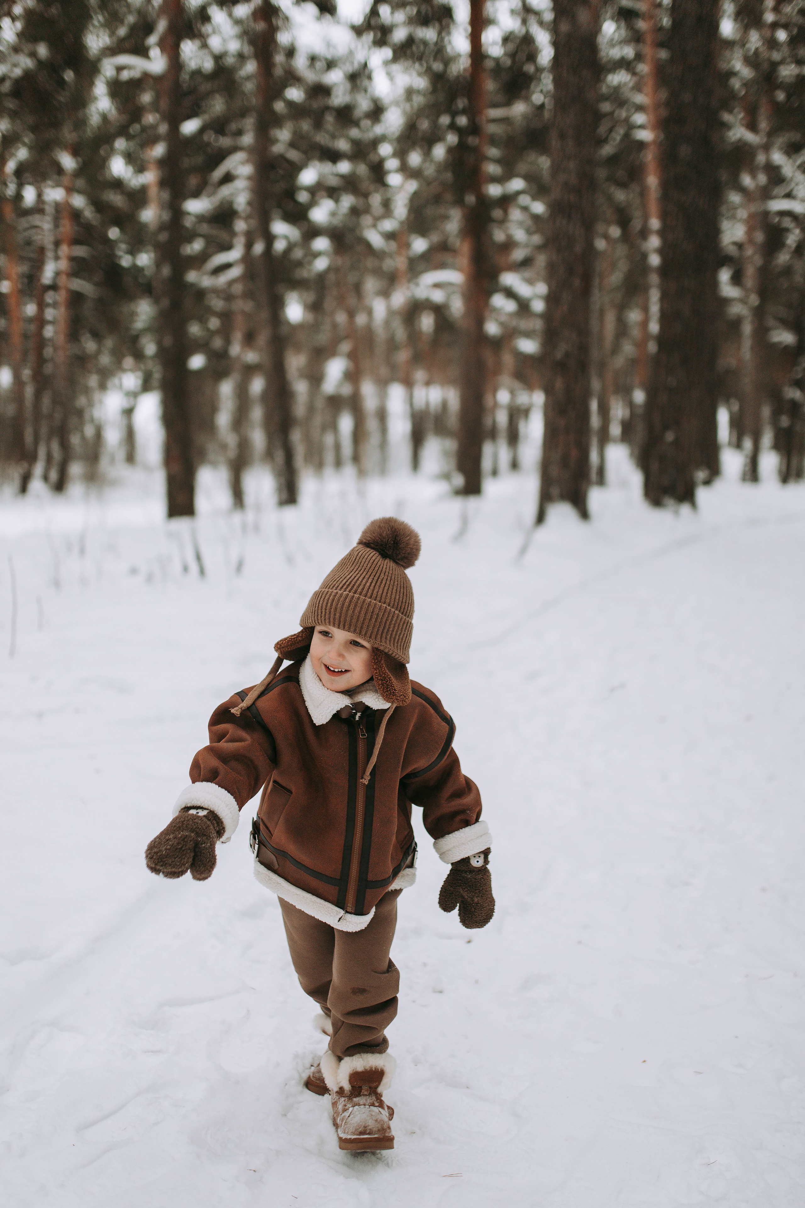 Зимняя прогулка по лесу. Свадебный и семейный фотограф в Нижнем Новгороде