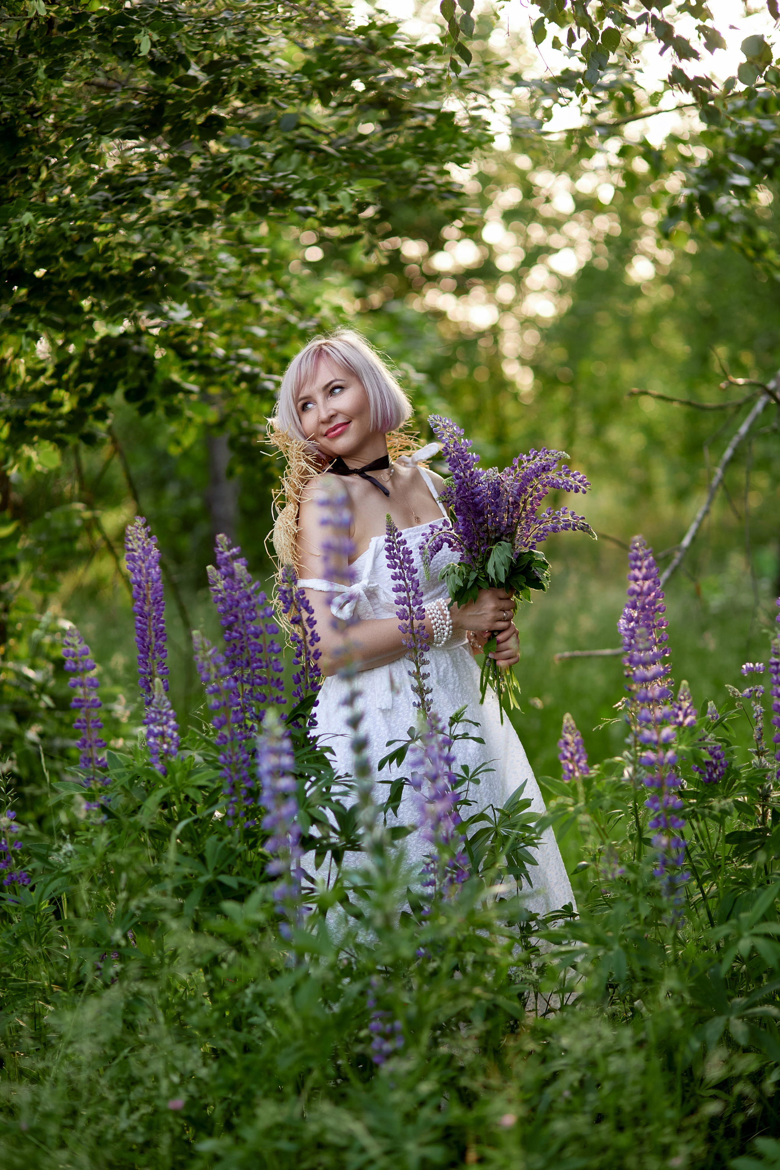 Фотосессия в люпинах. Фотограф в Минске Анна Кучинская