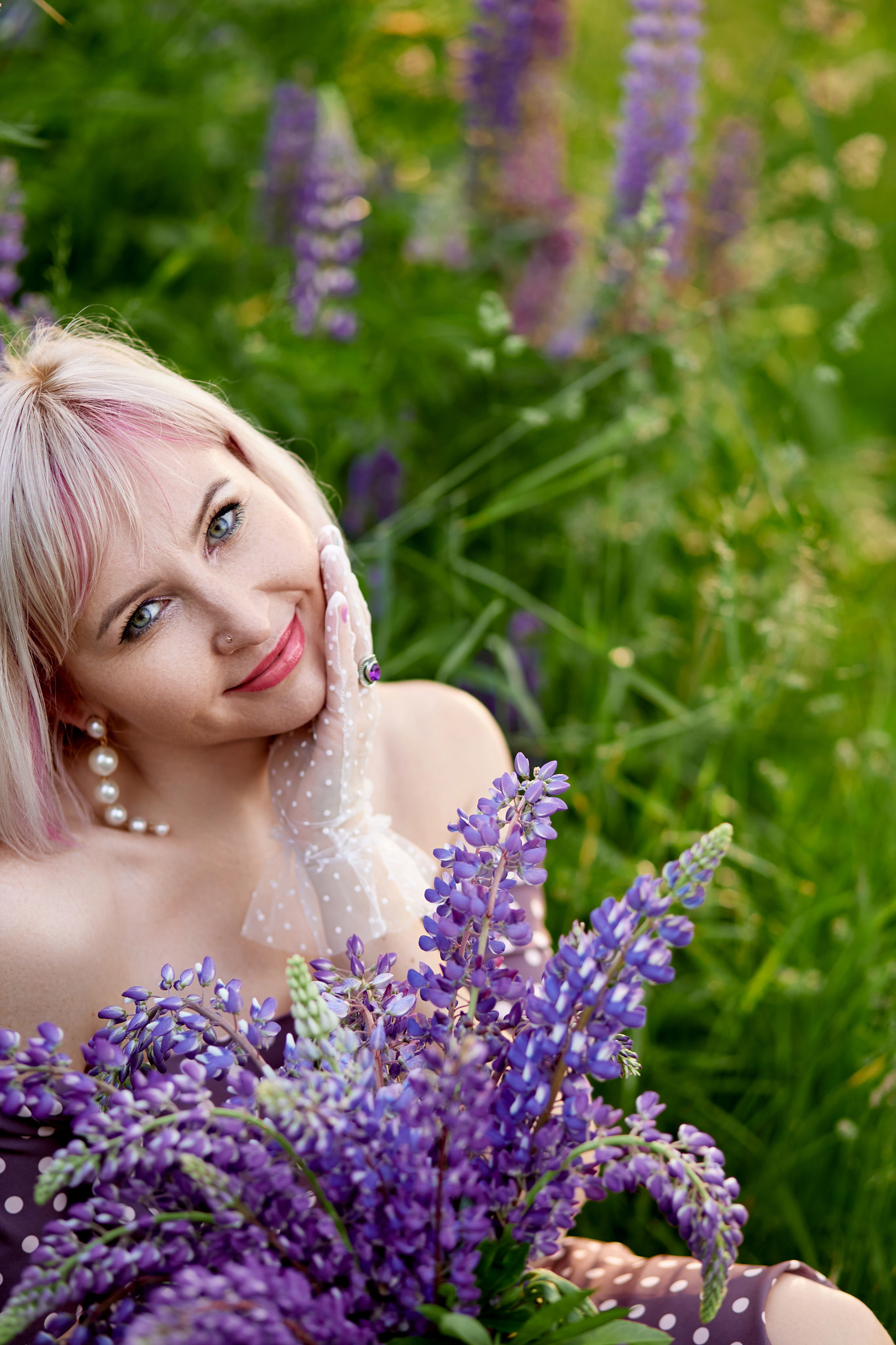 Фотосессия в люпинах. Фотограф в Минске Анна Кучинская