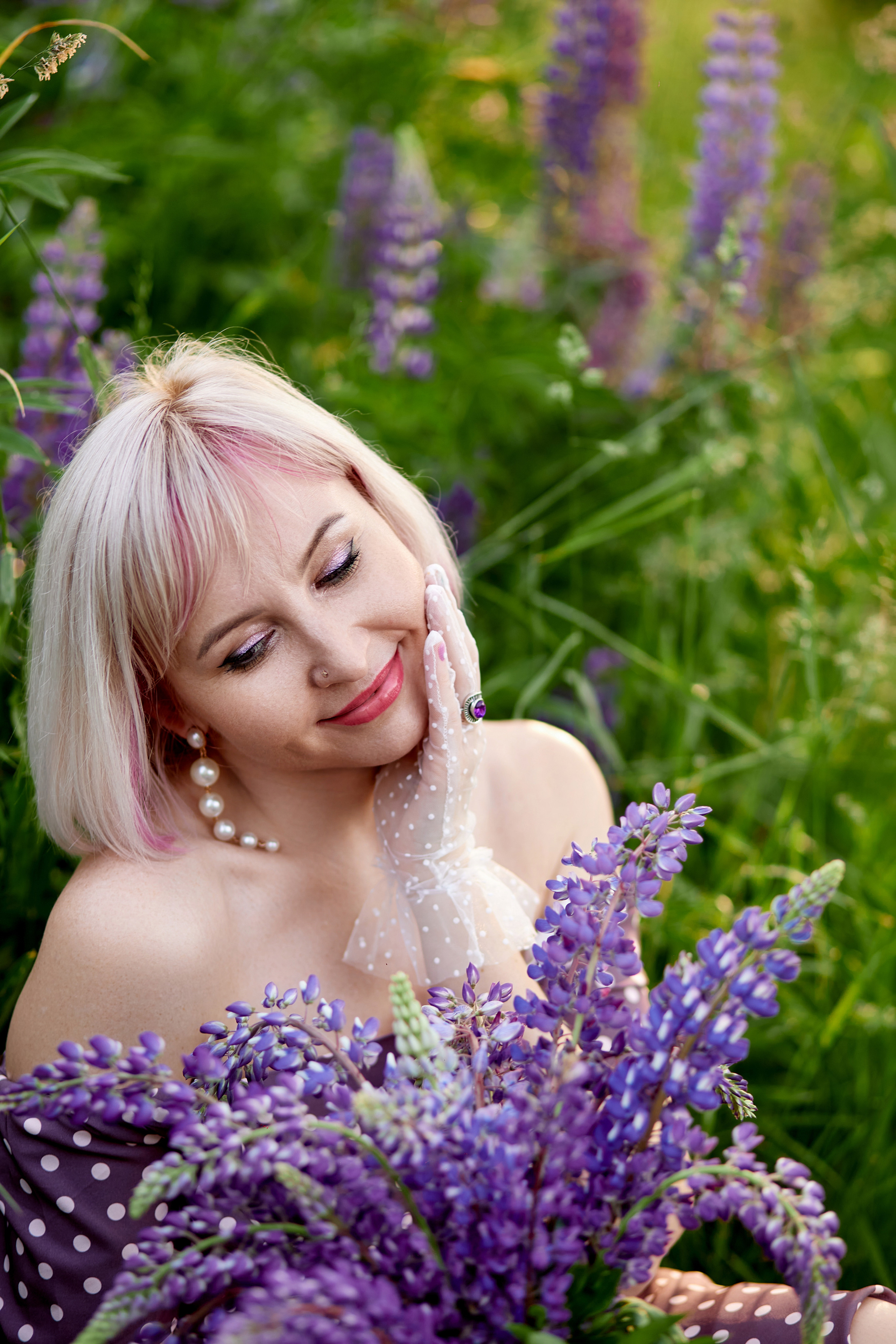 Фотосессия в люпинах. Фотограф в Минске Анна Кучинская