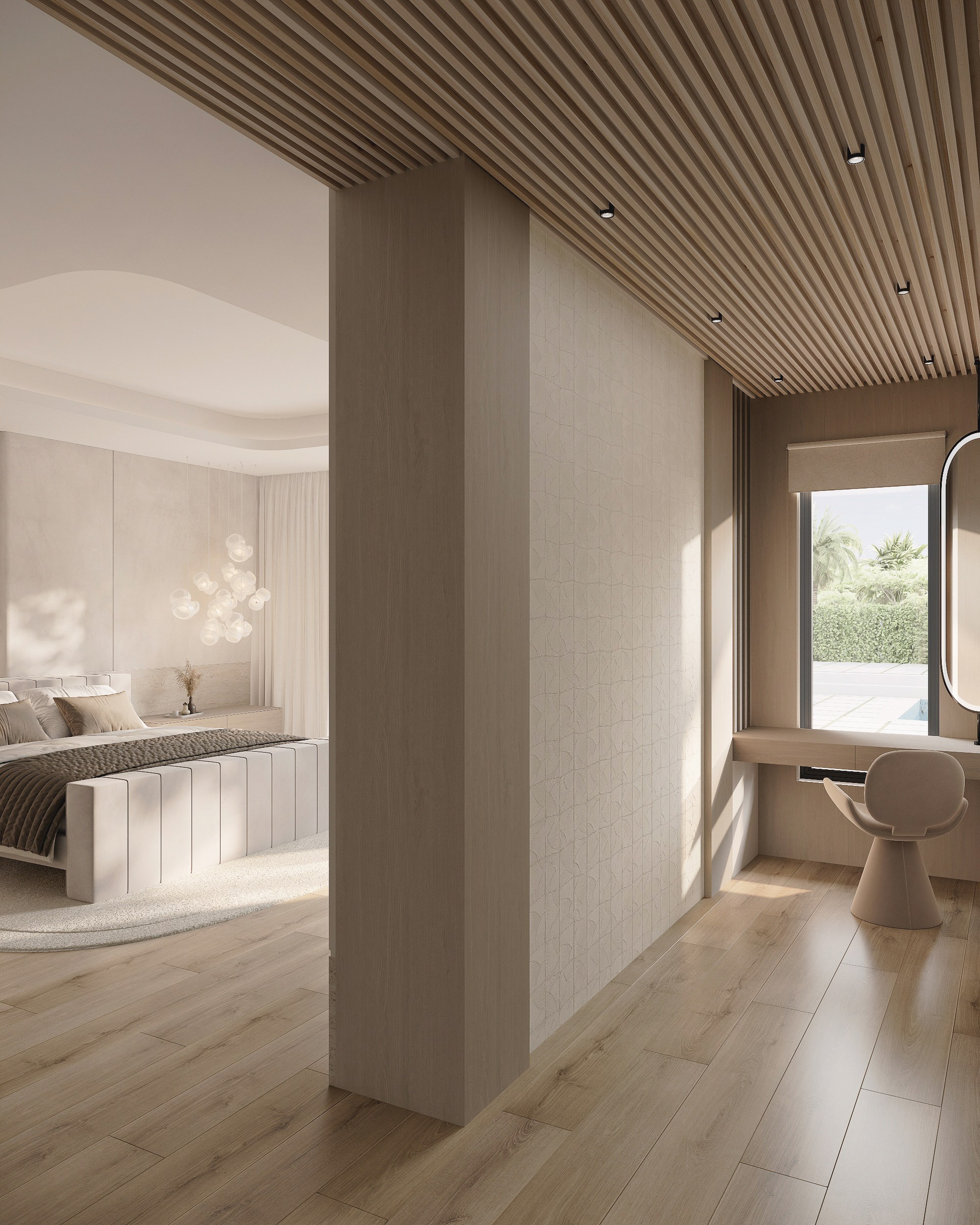 Master bedroom-study/Florida. Solovets visualization