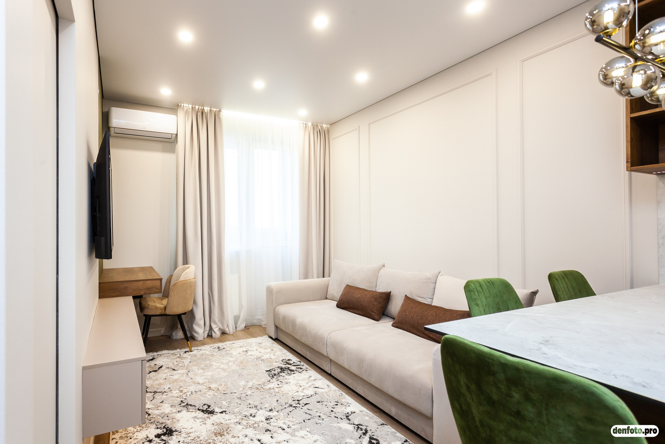 Современная 1 комнатная квартира. Фотограф Денис Денисов