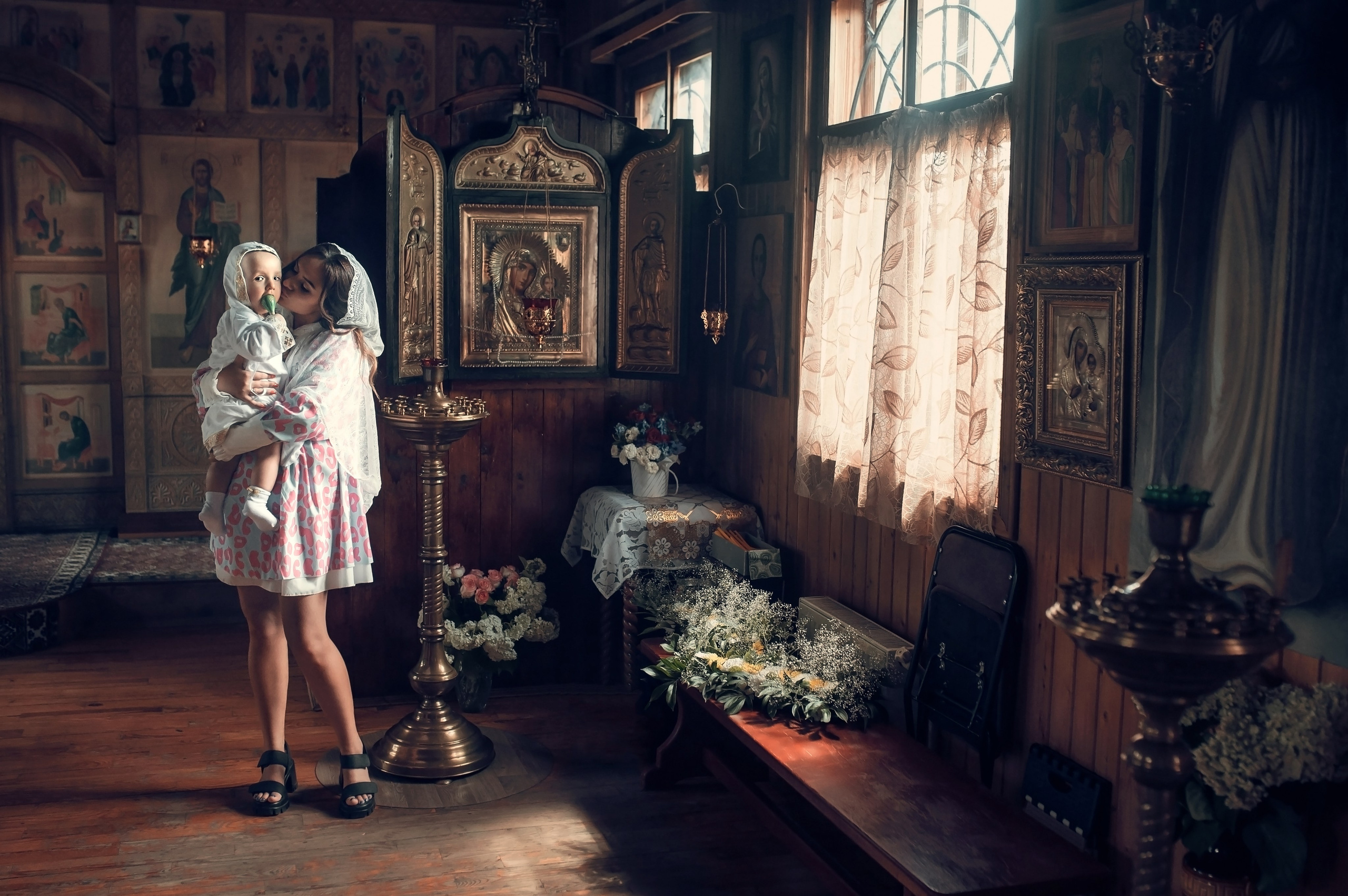 Церковь Покрова Пресвятой Богородицы в Полянах. Семейный фотограф Олеся Батурина Рязань