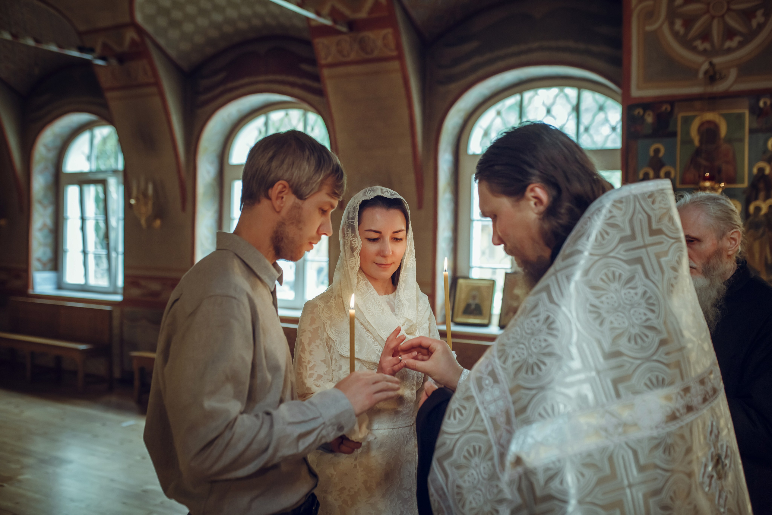 Венчание Андрея и Елены. Фотограф на Крещение, семейный фотограф в Москве