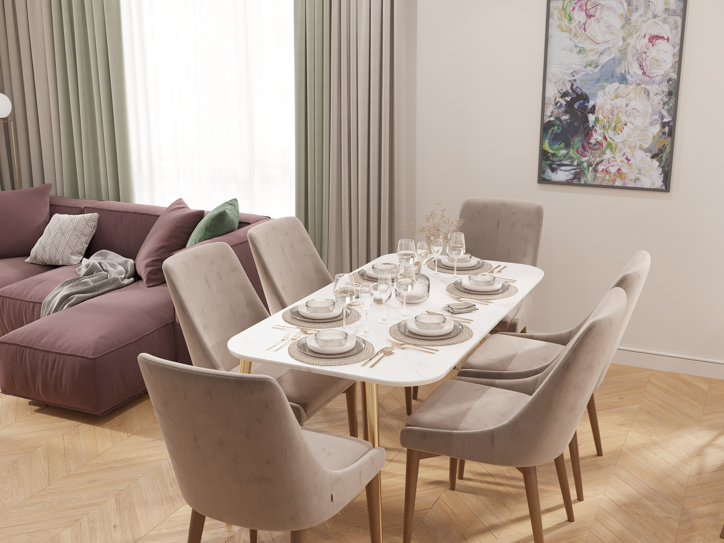 КУХНЯ-ГОСТИНАЯ В ЧАСТНОМ ДОМЕ. Руди Мария. Дизайнер интерьера