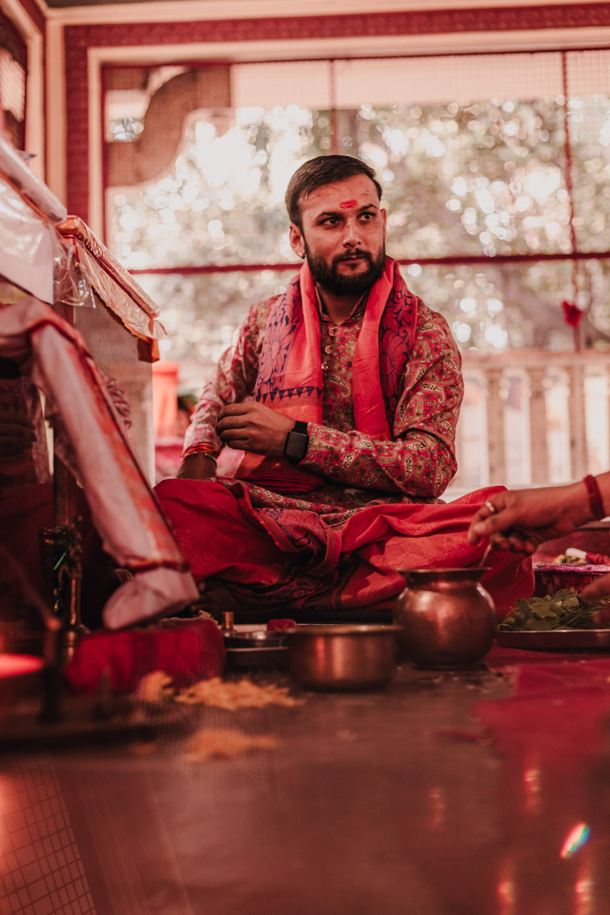 Lakshmi pooja in India. Mariam Bagdasaryan