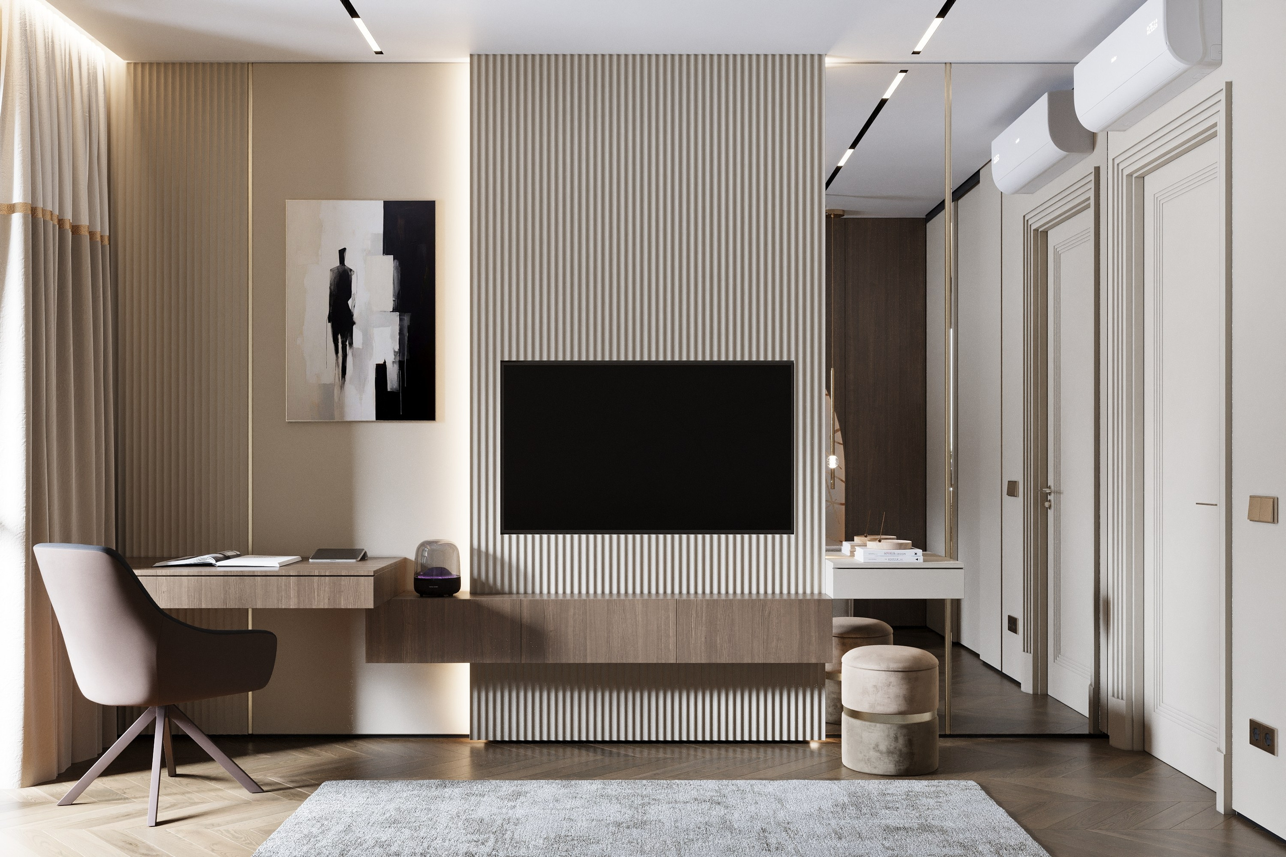 Квартира 142 м². Дизайнер интерьера Малюгина Ксения Санкт-Петербург