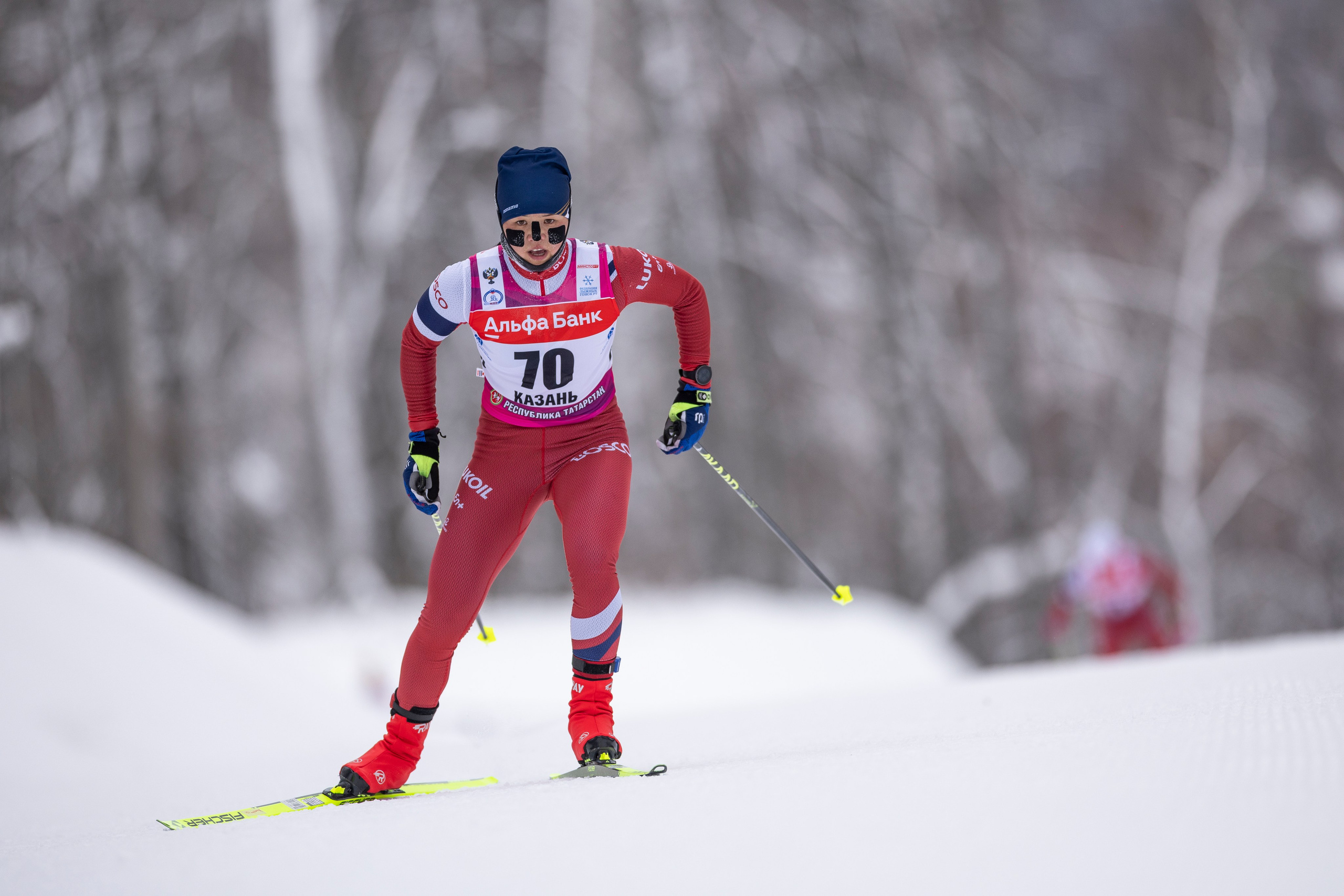 Кубок Росси по лыжным гонкам 2024. Женщины 10 км. Спортивный репортажный фотограф Казань Нафис Сиразетдинов