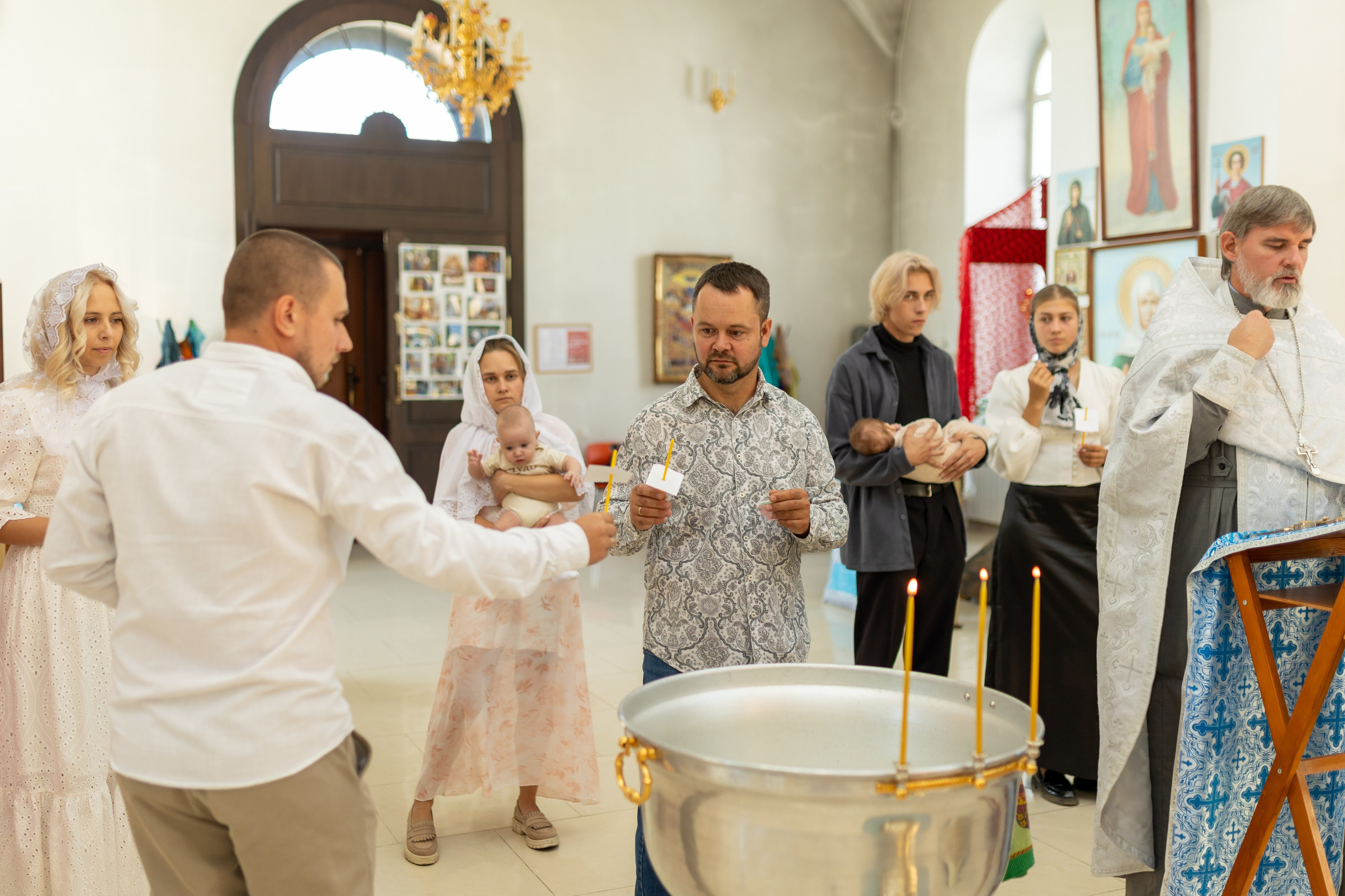 Крещение Артёма (все фото с таинсвта крещения). Фотограф новорожденных. Детский и семейный фотограф Марьяна Юдина
