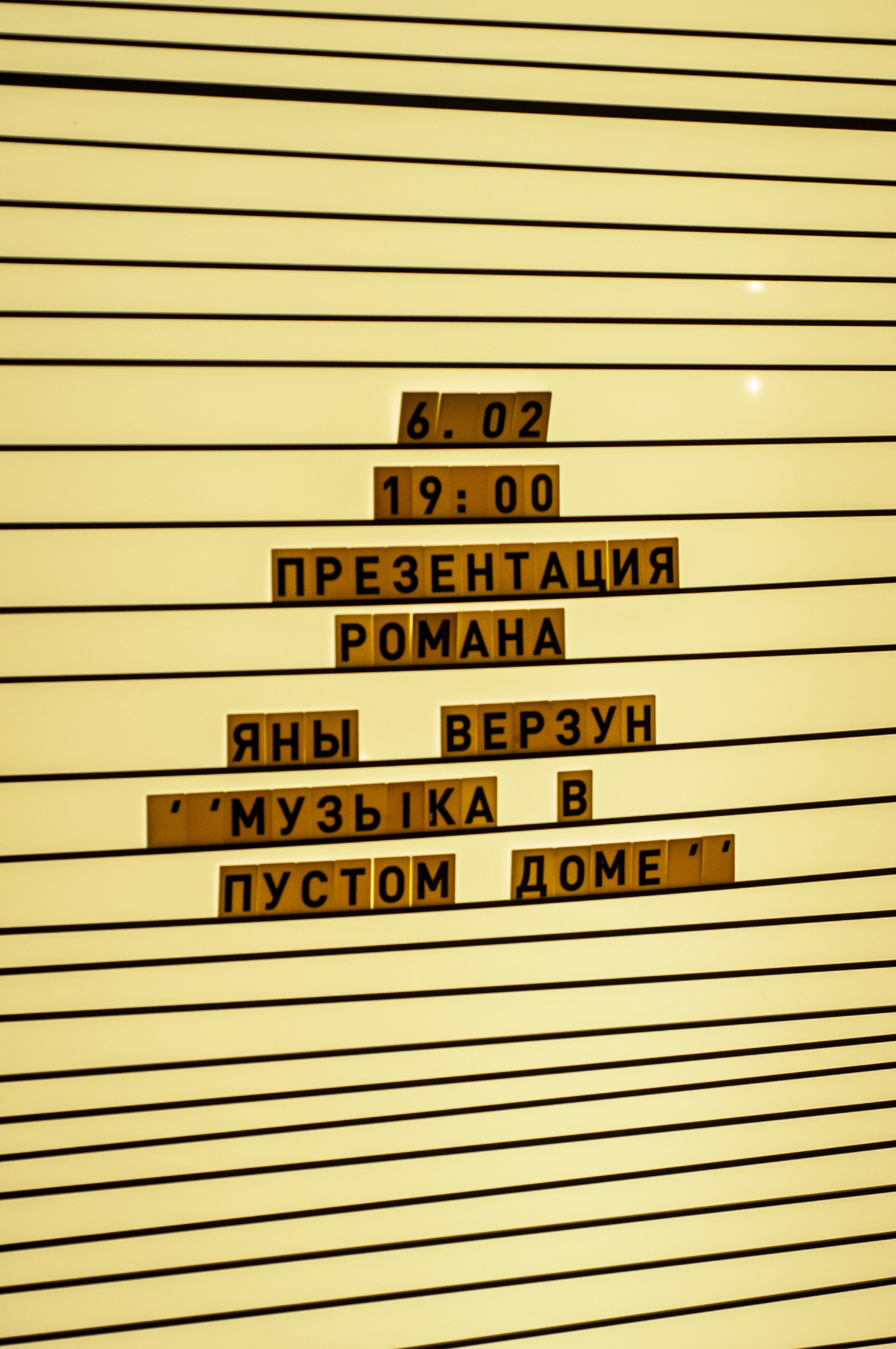 Презентация романа «Музыка в пустом доме» Яны Верзун. Репортажный и портретный фотограф Таша Боброва