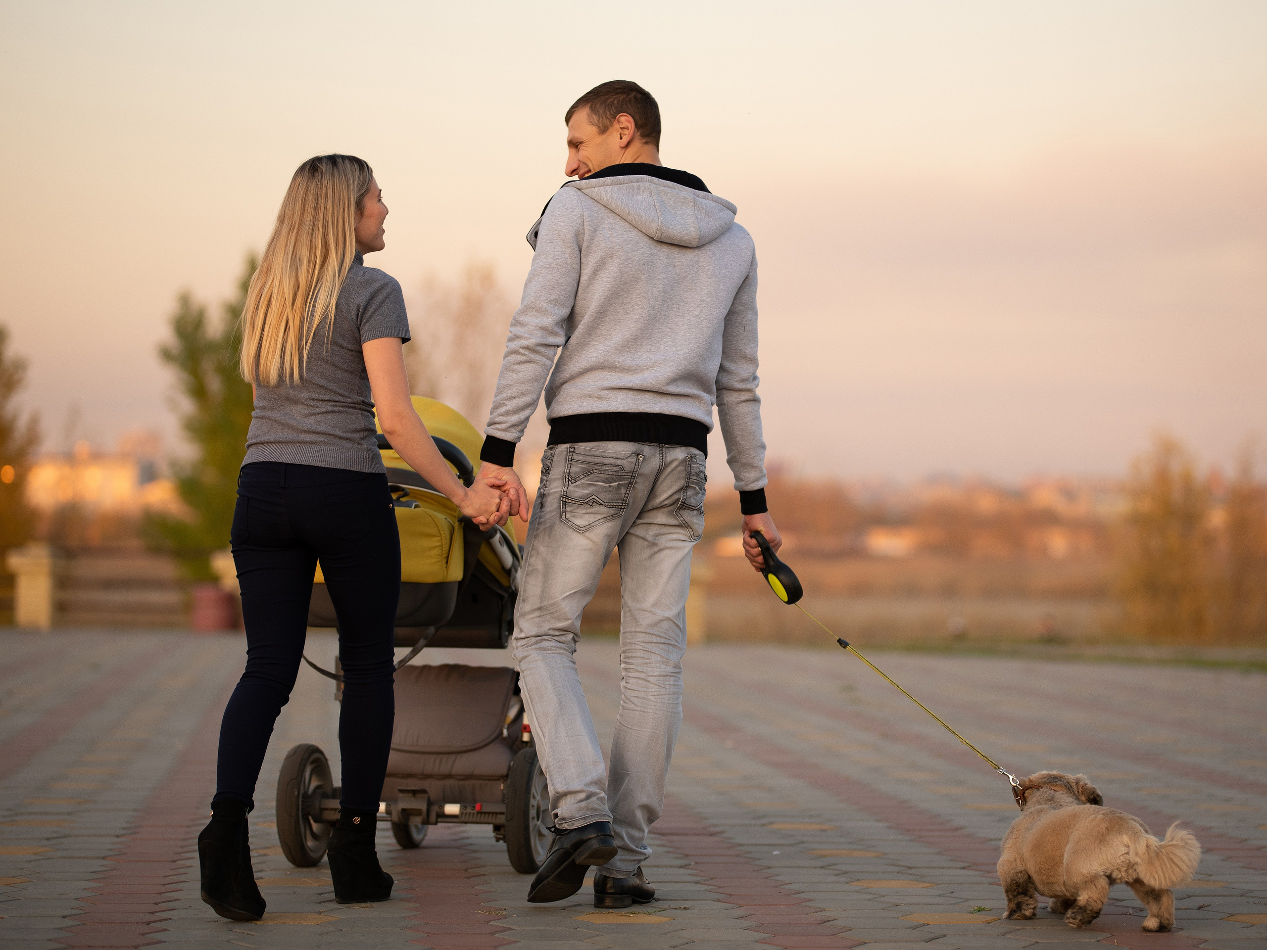 Возвращение домой с фотосессии.