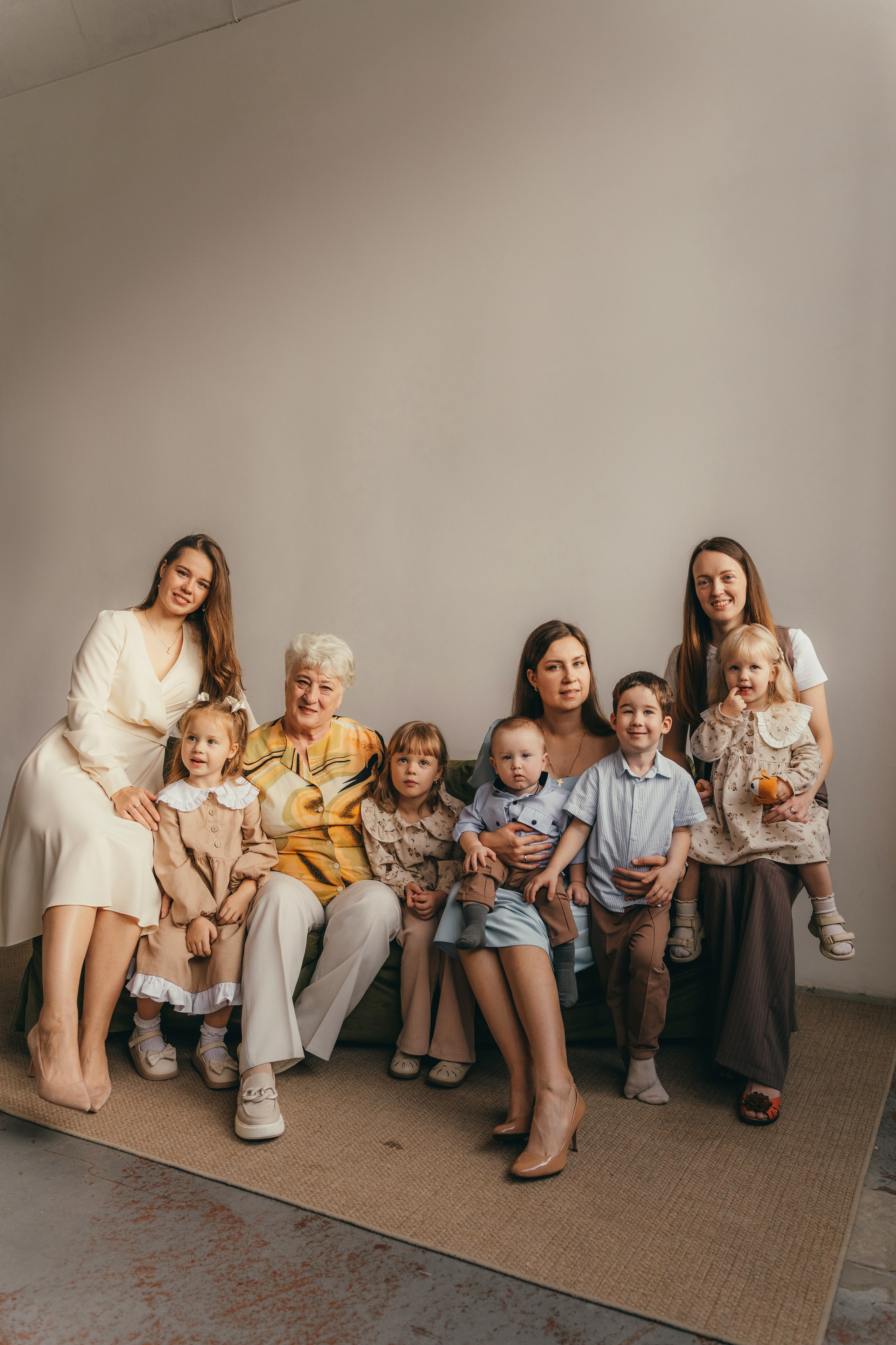 Большая семья. Семейный фотограф • Домашние съемки в Нижнем Новгороде