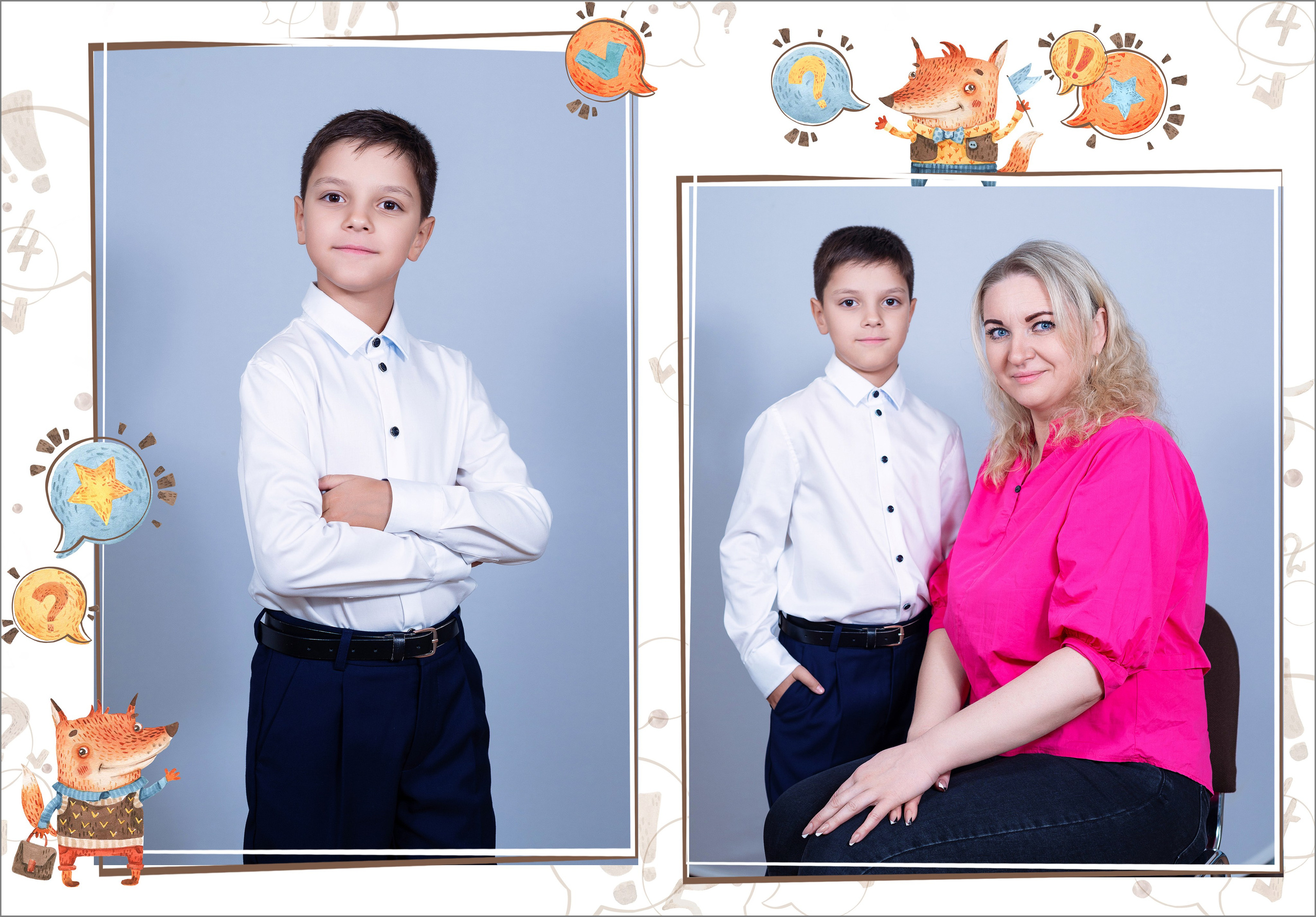 Выпускной альбом 1-4 класс за 2400 руб. на 2 разворота. Выпускной школьный альбом в Москве / Школьный фотограф Юлия Михайленко