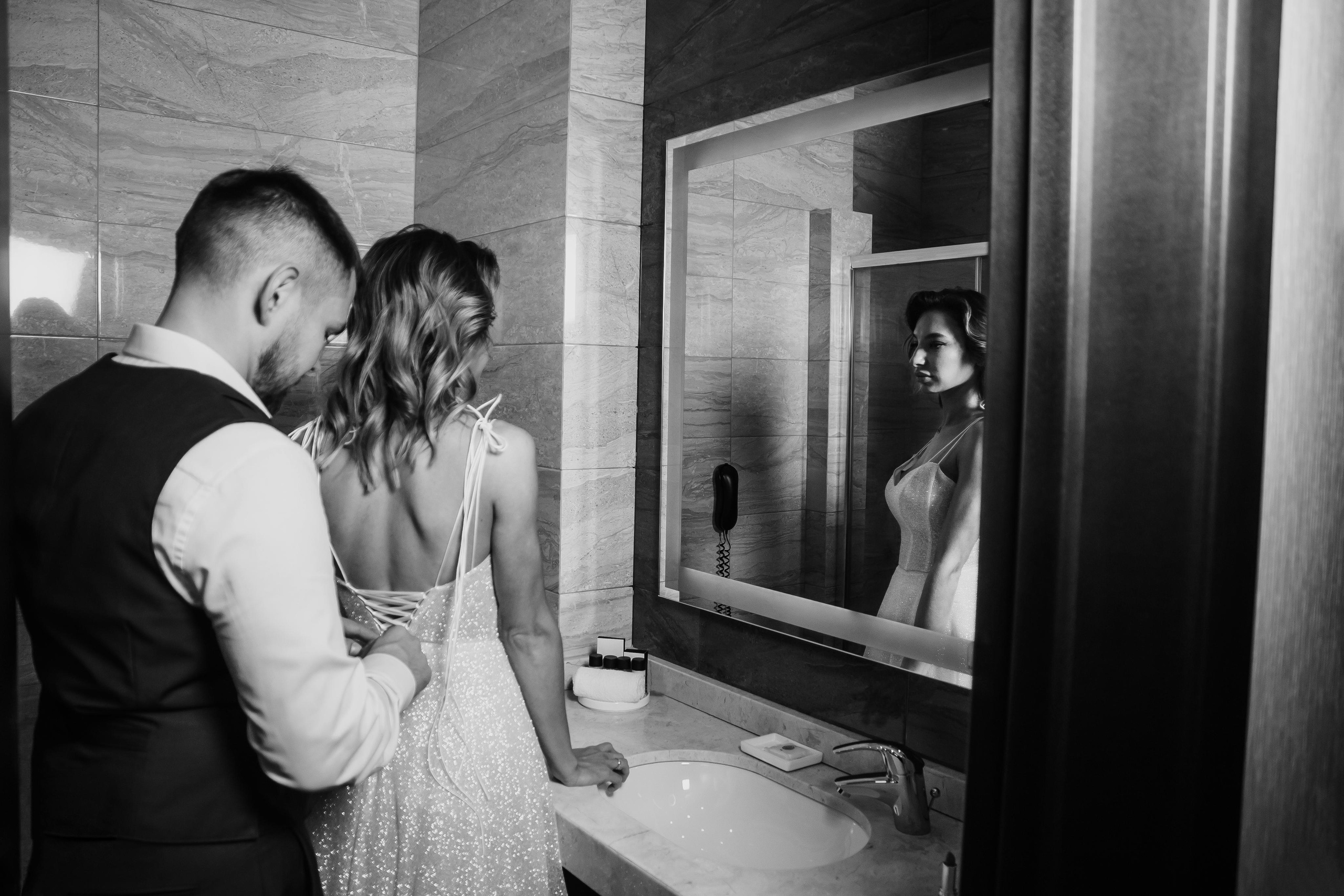 Свадебная фотосессия в гостинице Томь в г. Кемерово