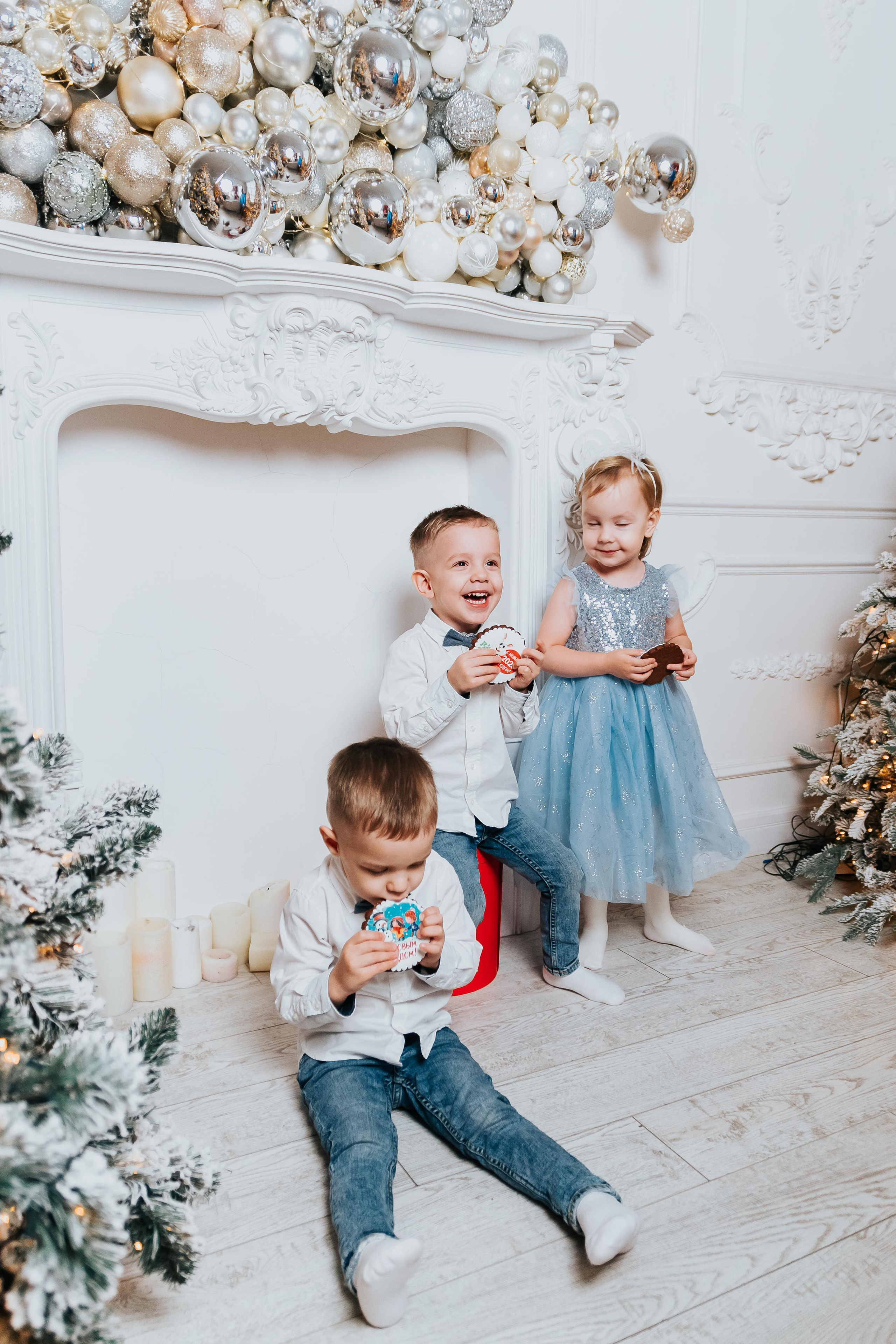 Семенная новогодняя фотосессия Кемерово