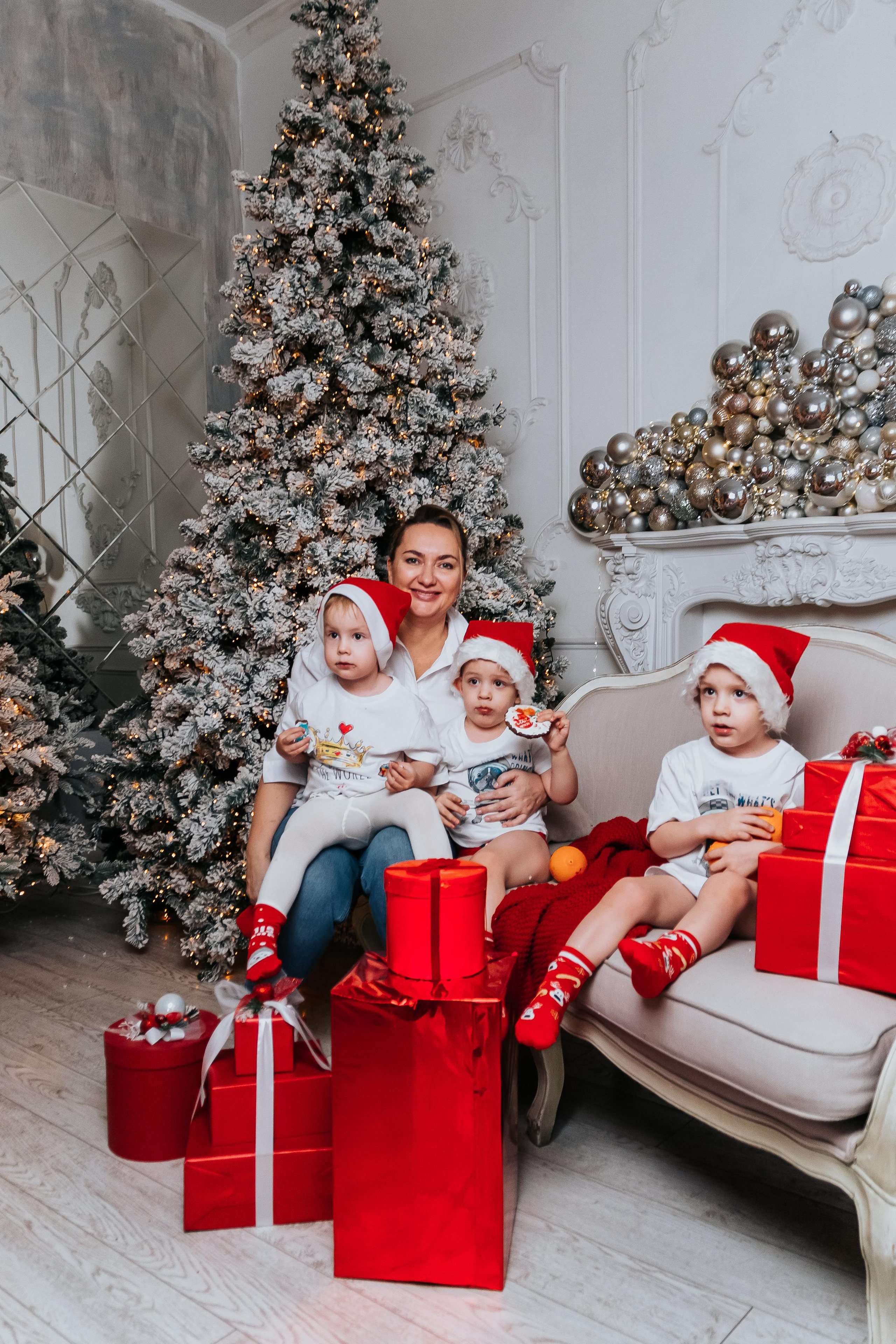 Семенная новогодняя фотосессия Кемерово