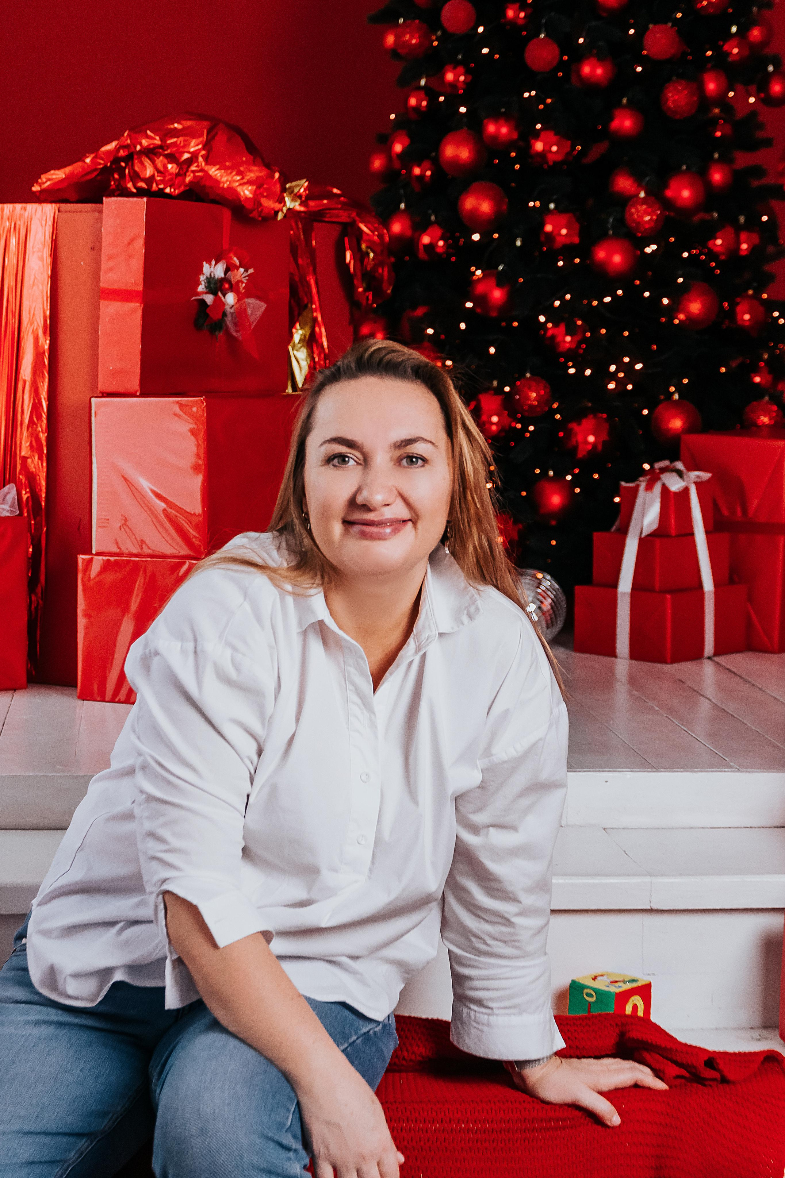 Семенная новогодняя фотосессия Кемерово