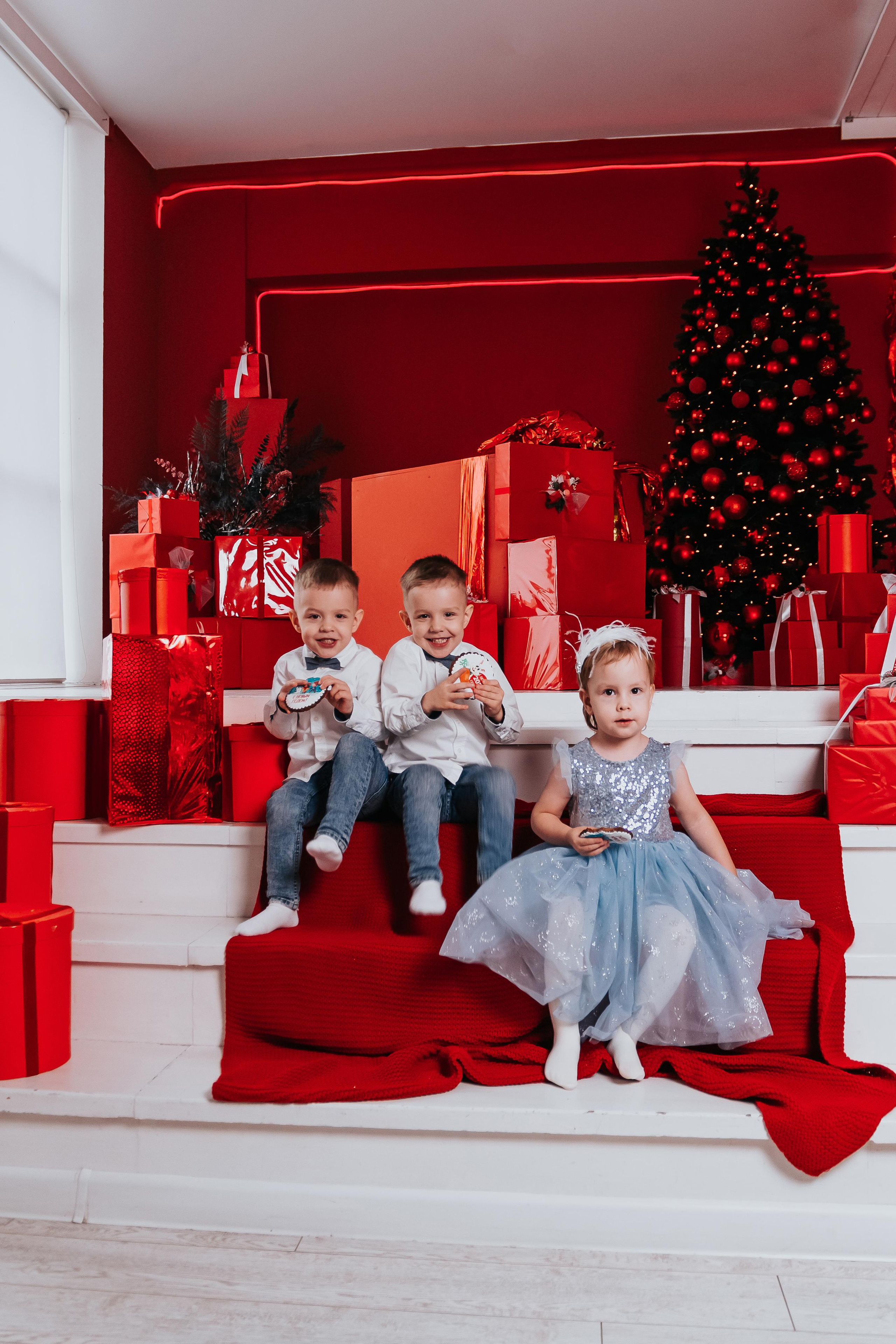 Семенная новогодняя фотосессия Кемерово