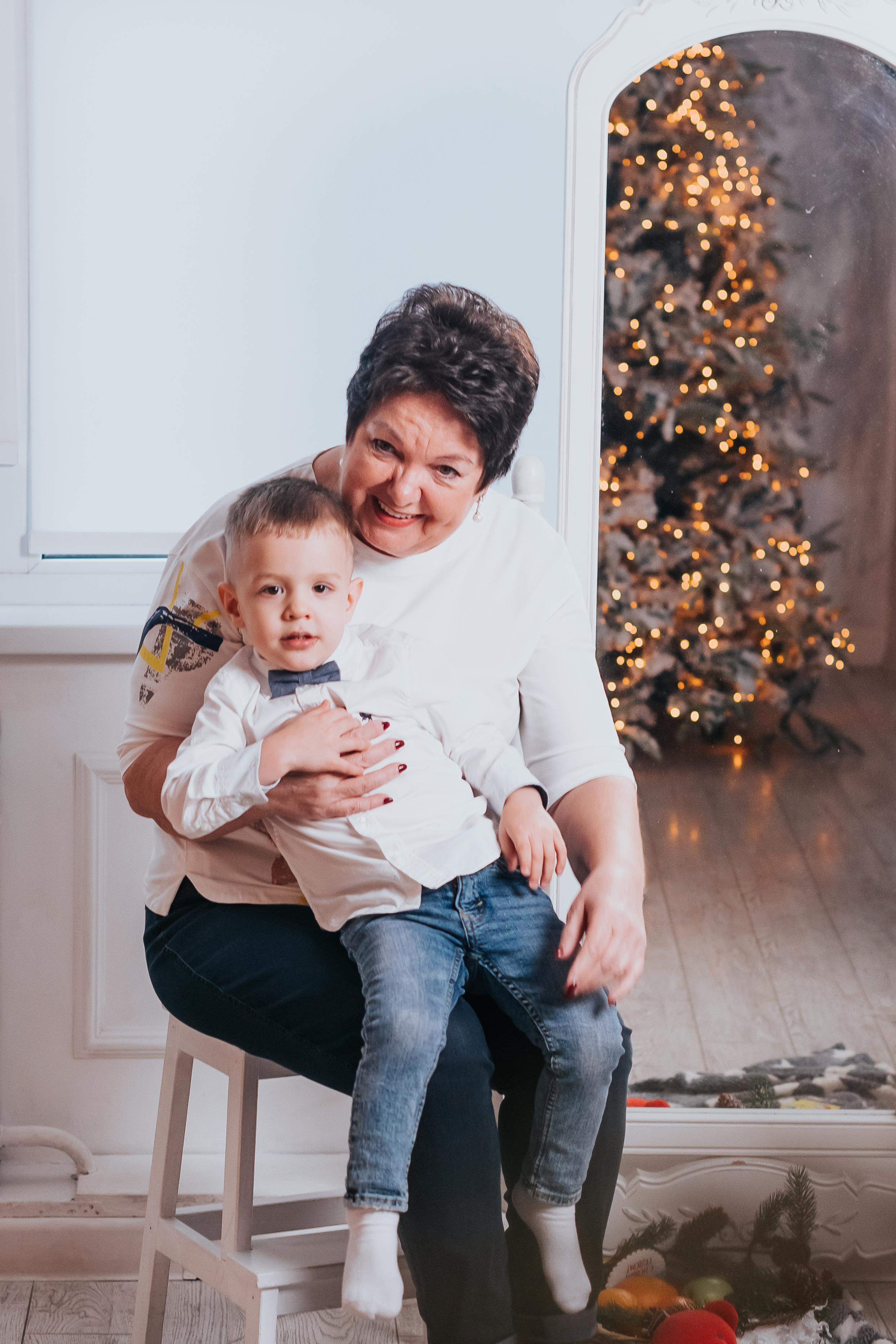 Семенная новогодняя фотосессия Кемерово